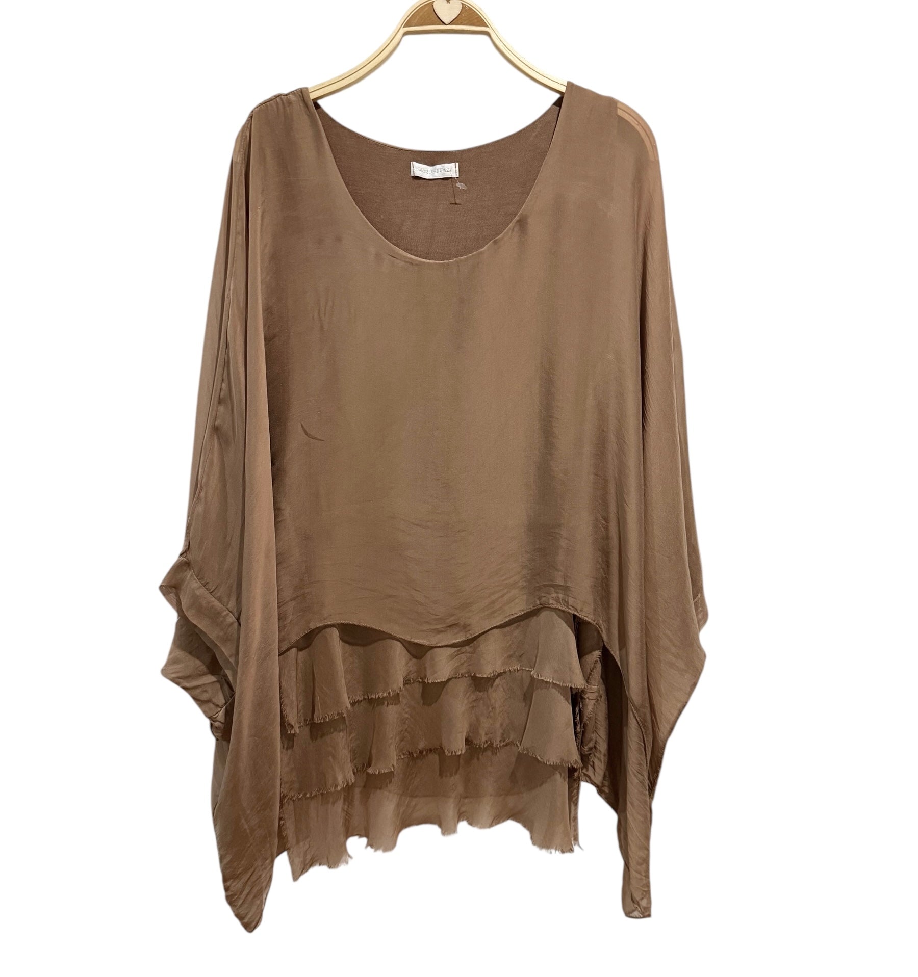 Blusa "Sevilla" camel