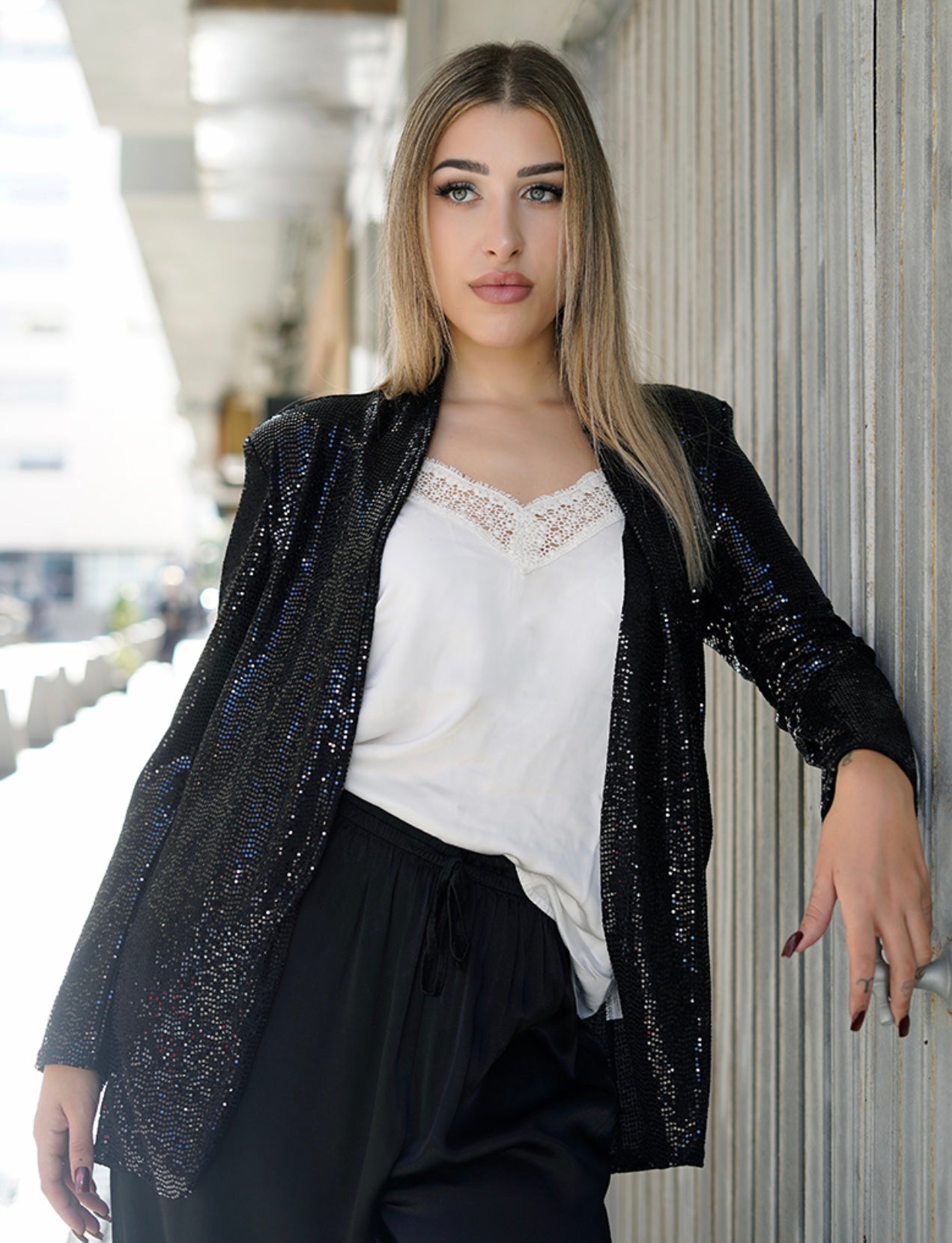 Blazer "Veneris" negro