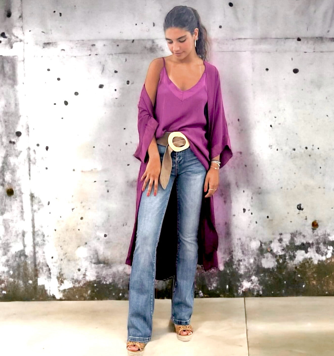 Kimono "Zania" buganvilla