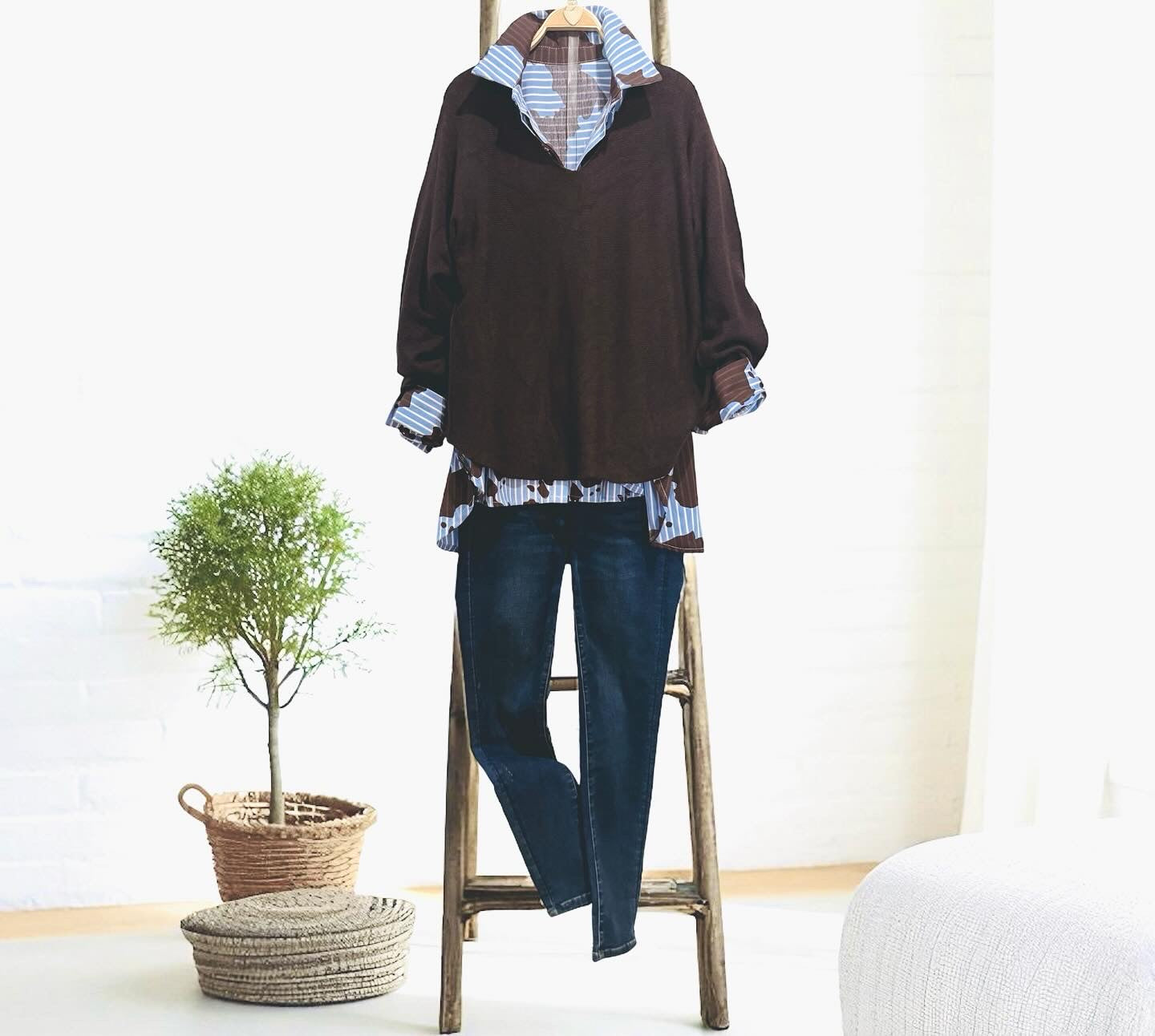 Jersey "Gemma" pico chocolate