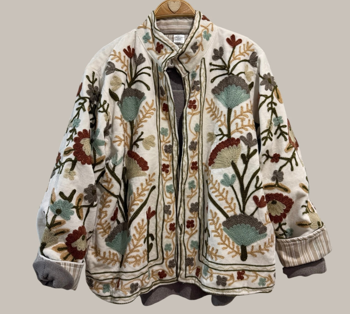 Chaqueta "India" hielo y ágata