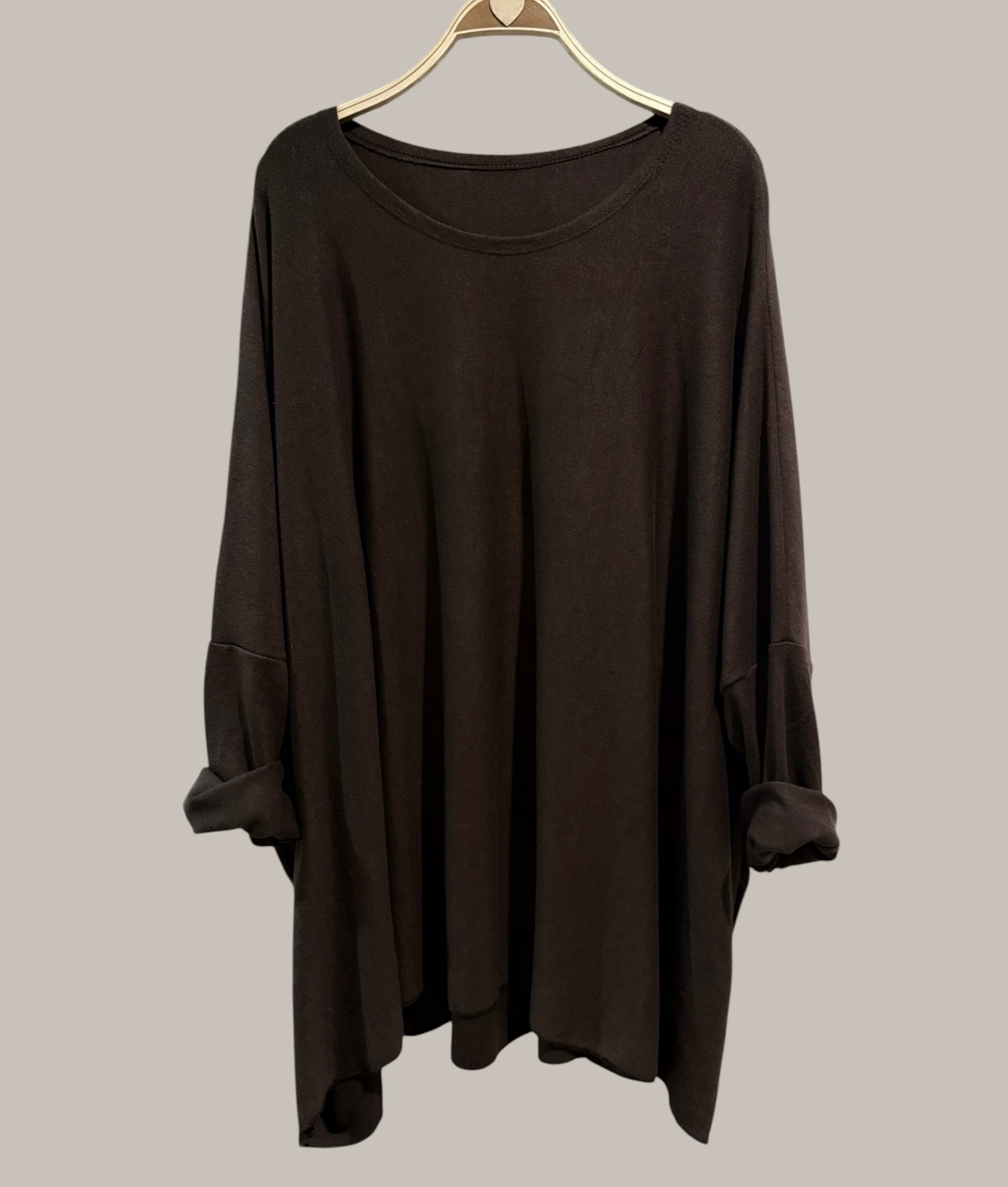 Jersey "Over Plus" marrón