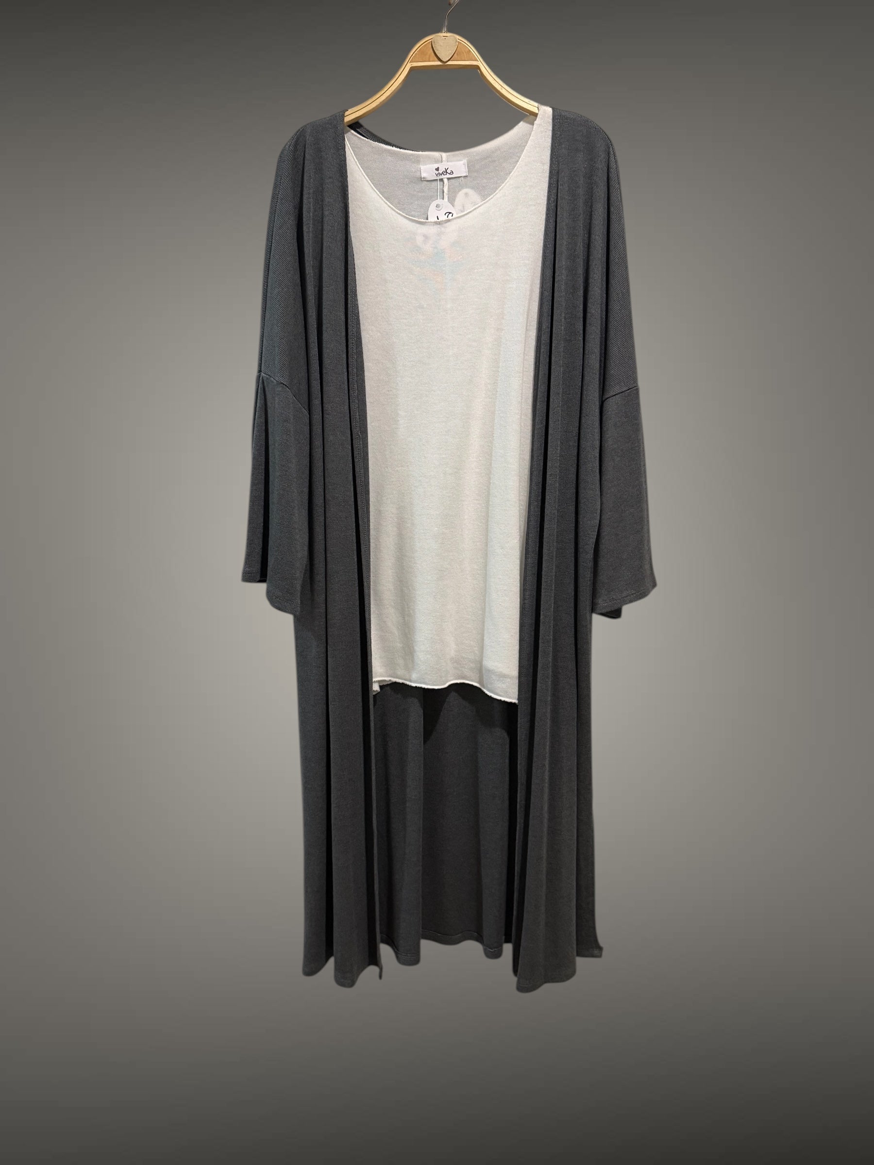 Cárdigan "Basic Gris"