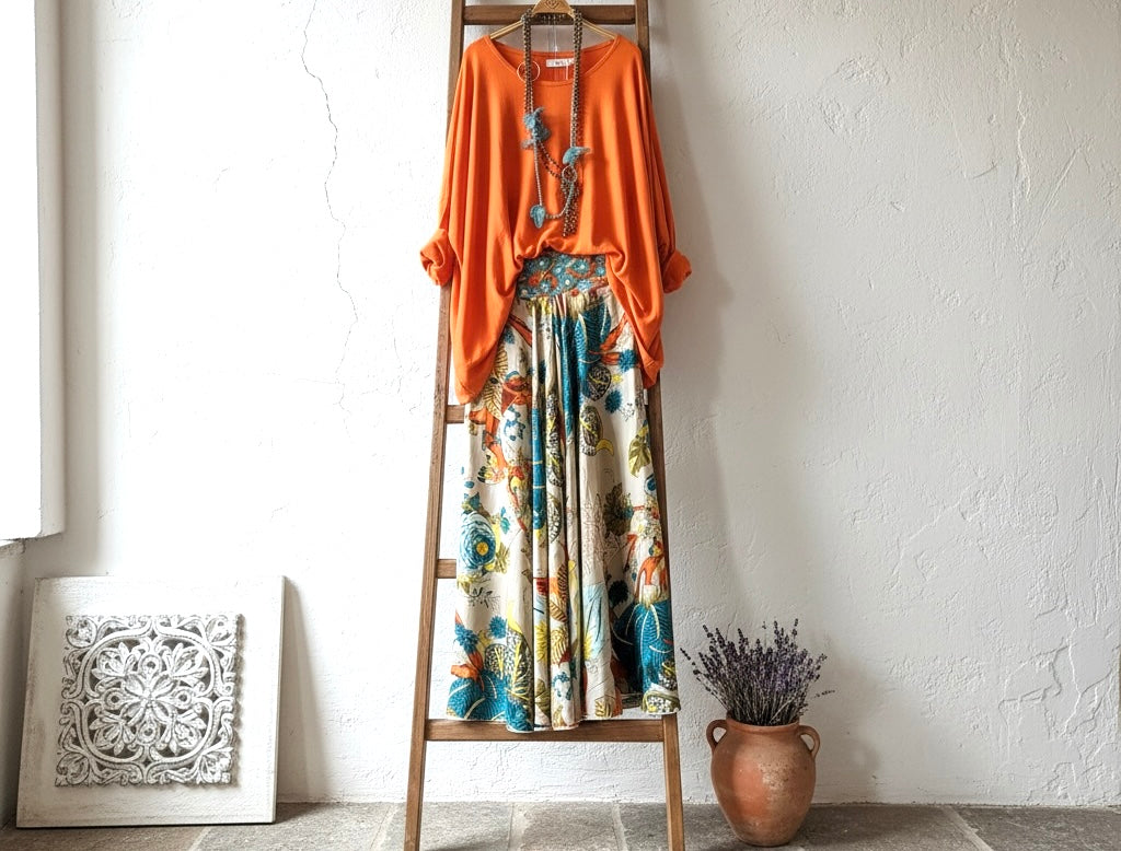 Falda pantalón "India Primavera"