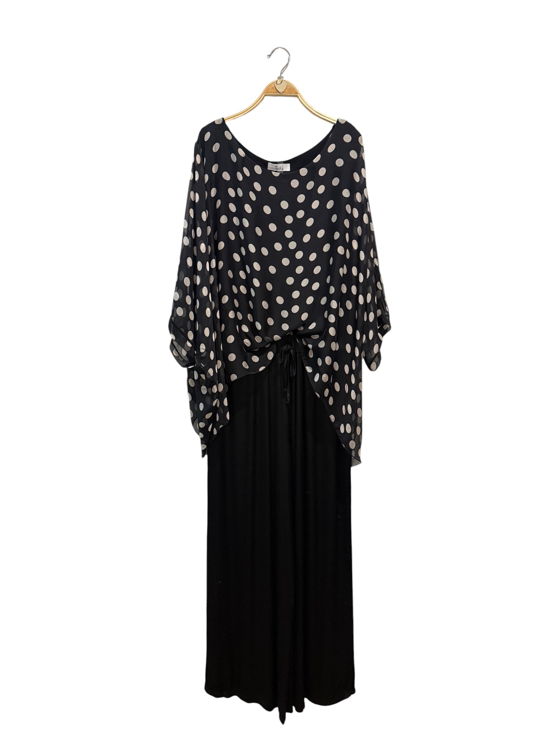 Blusa "Julieta Topos" negro