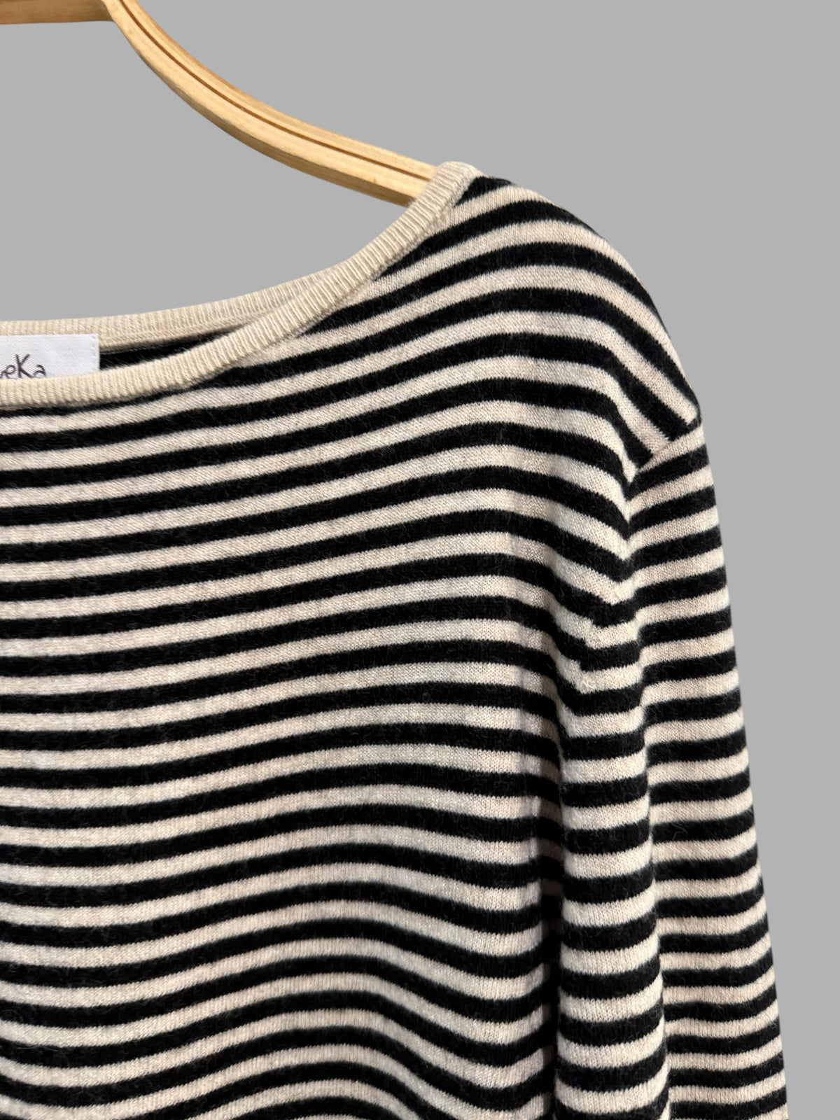 Jersey "Venezia" negro y crudo