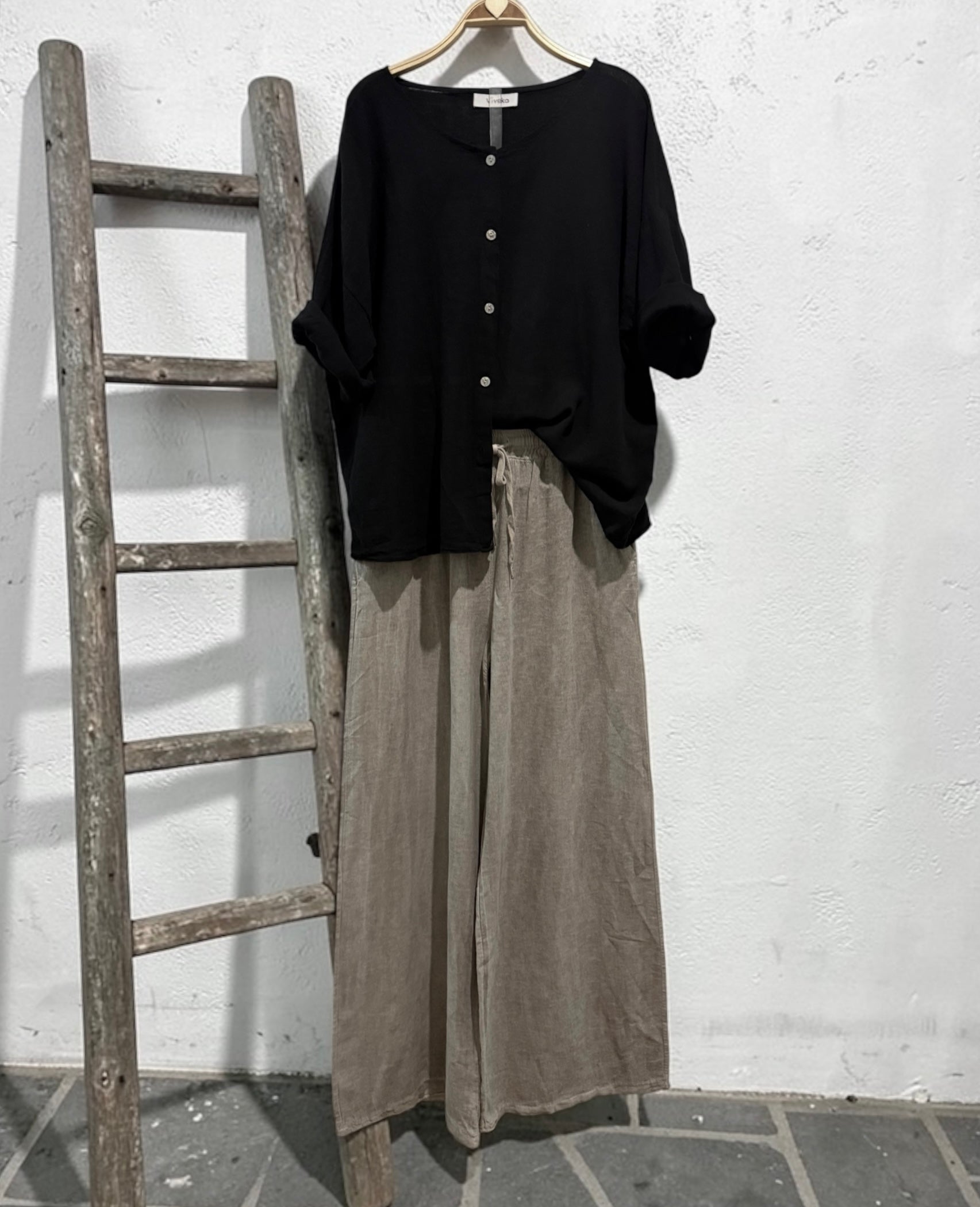 Chaqueta/camisa "Amalfi" negro