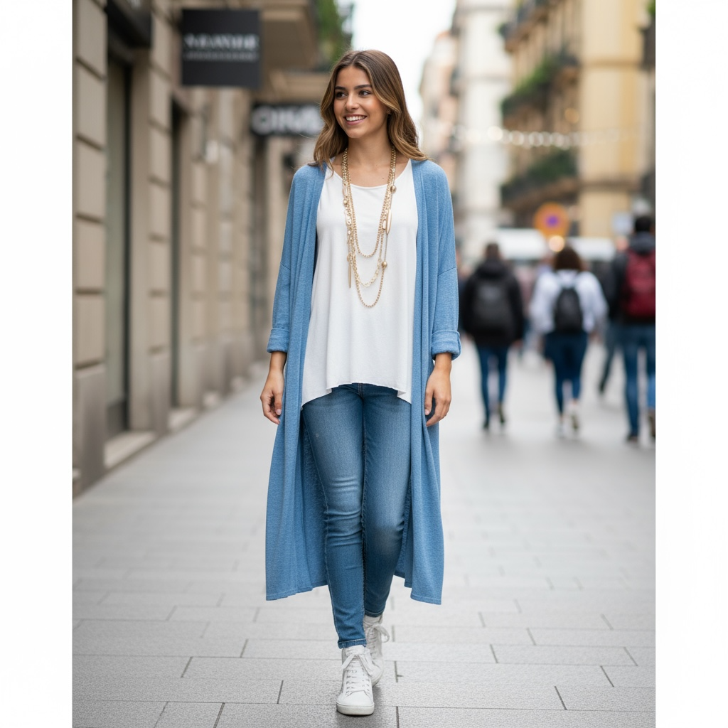 Cárdigan "Carlota" azul