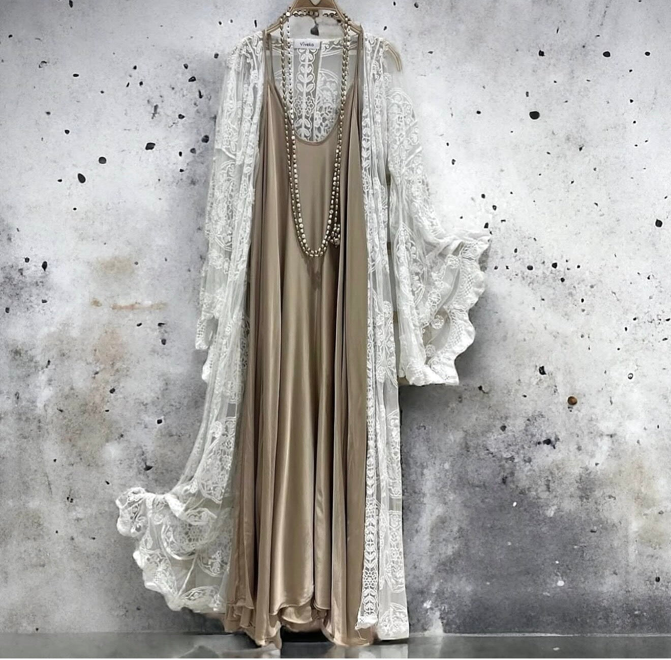 Kaftan "Love Story" blanco