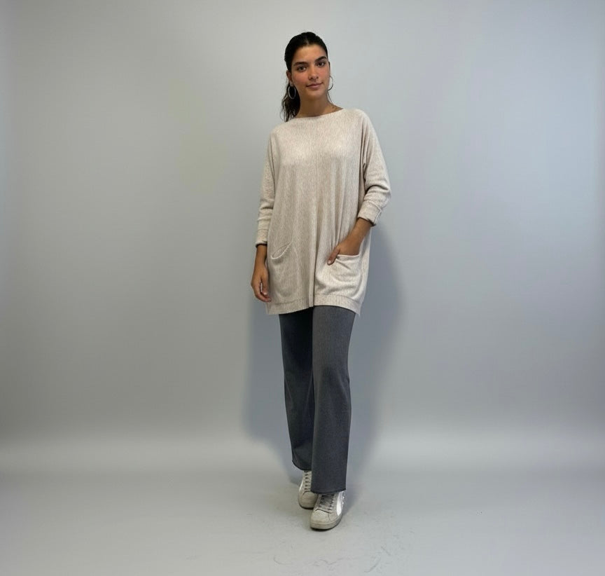 Jersey "Pockets" beige