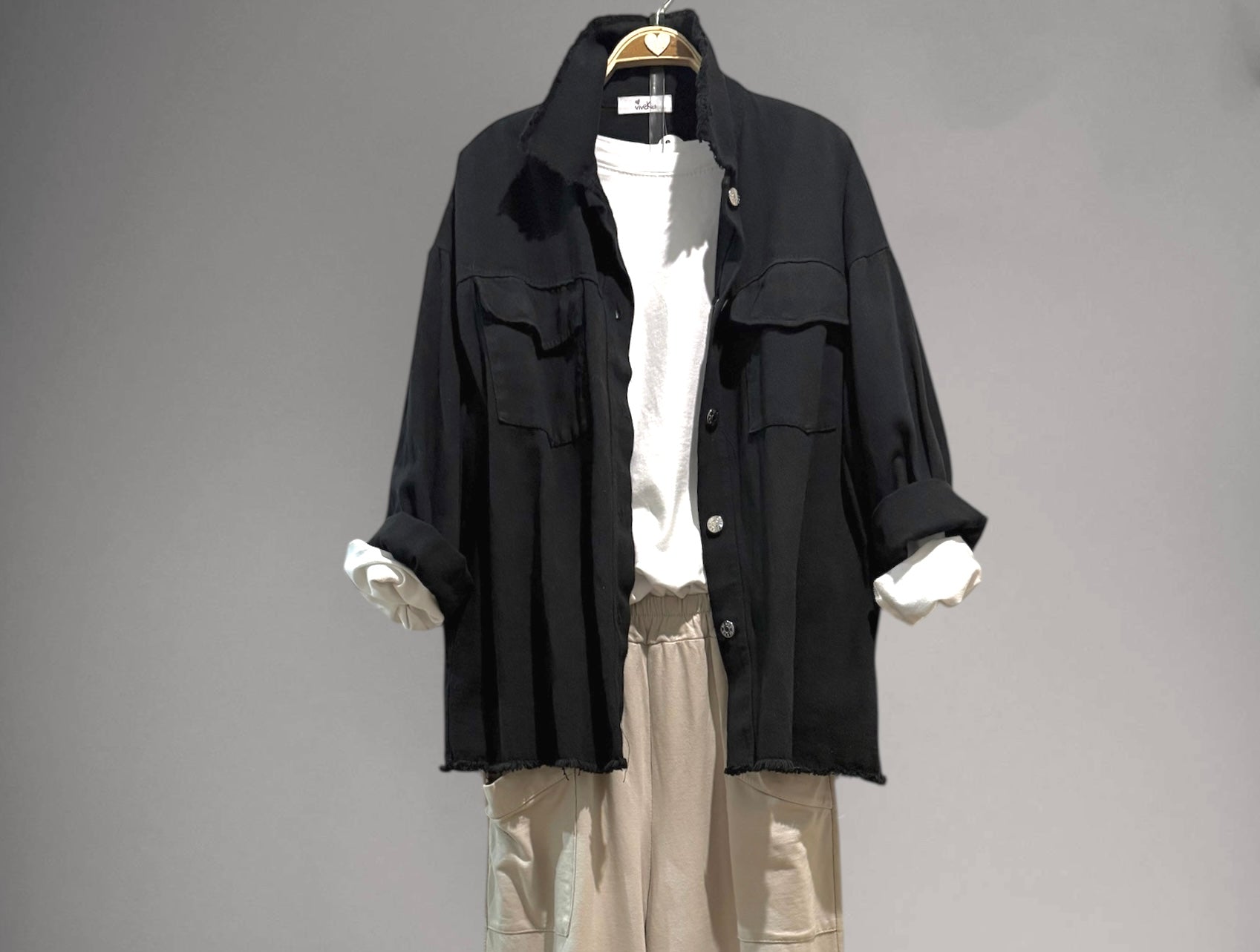 Sobrecamisa "Mafalda" negro