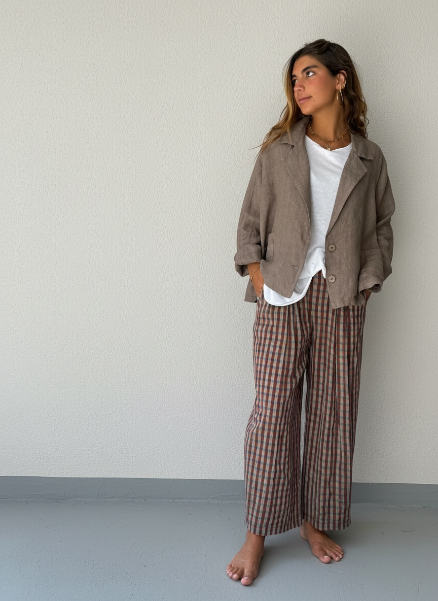 Pantalón "Rufina" topo