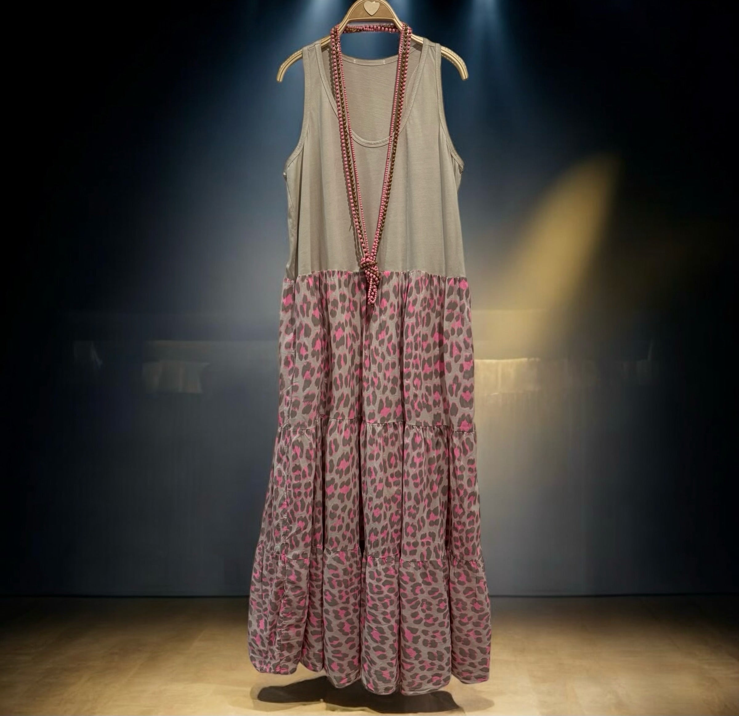 Vestido "Veronique Canotta" leo fucsia