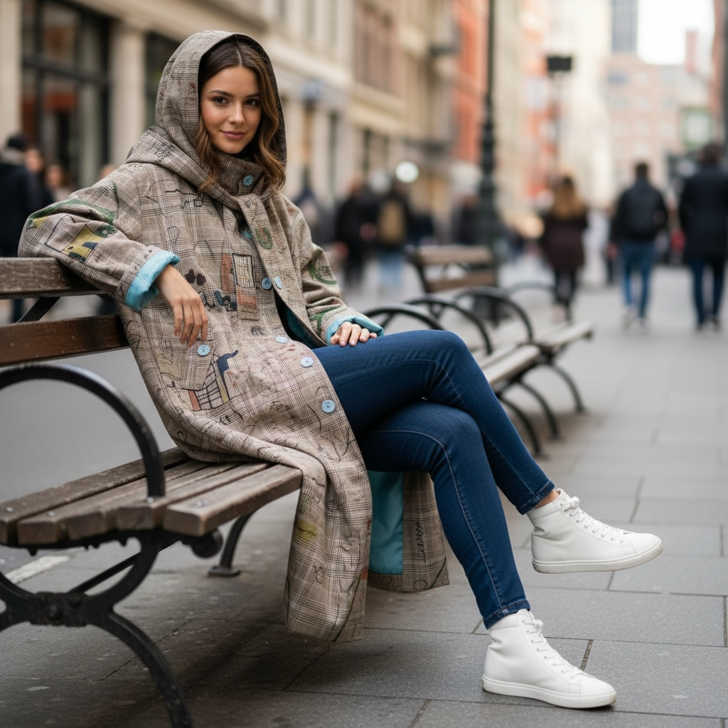 Trench "Chic Garabatos"