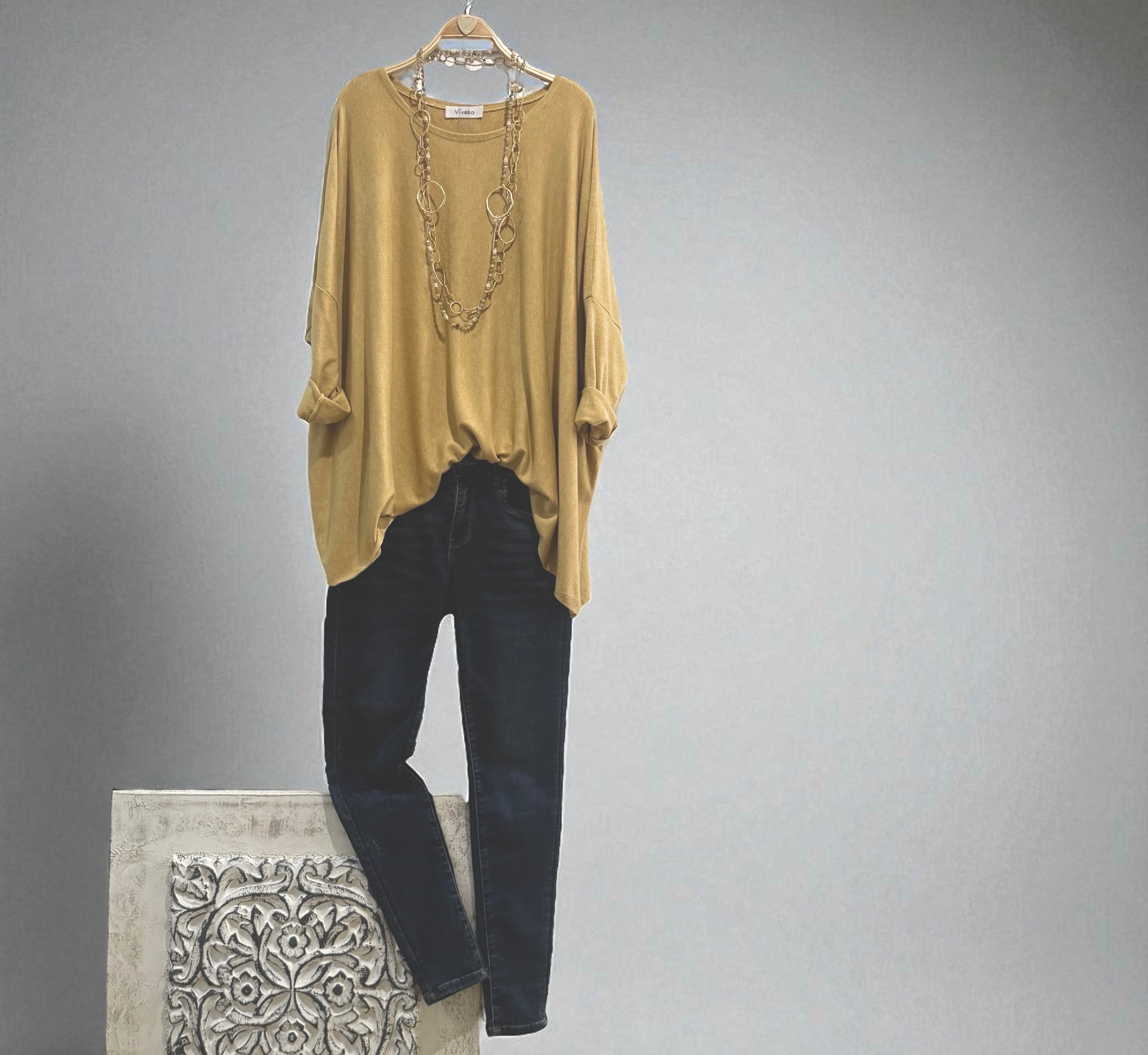 Jersey "Over Must" mostaza