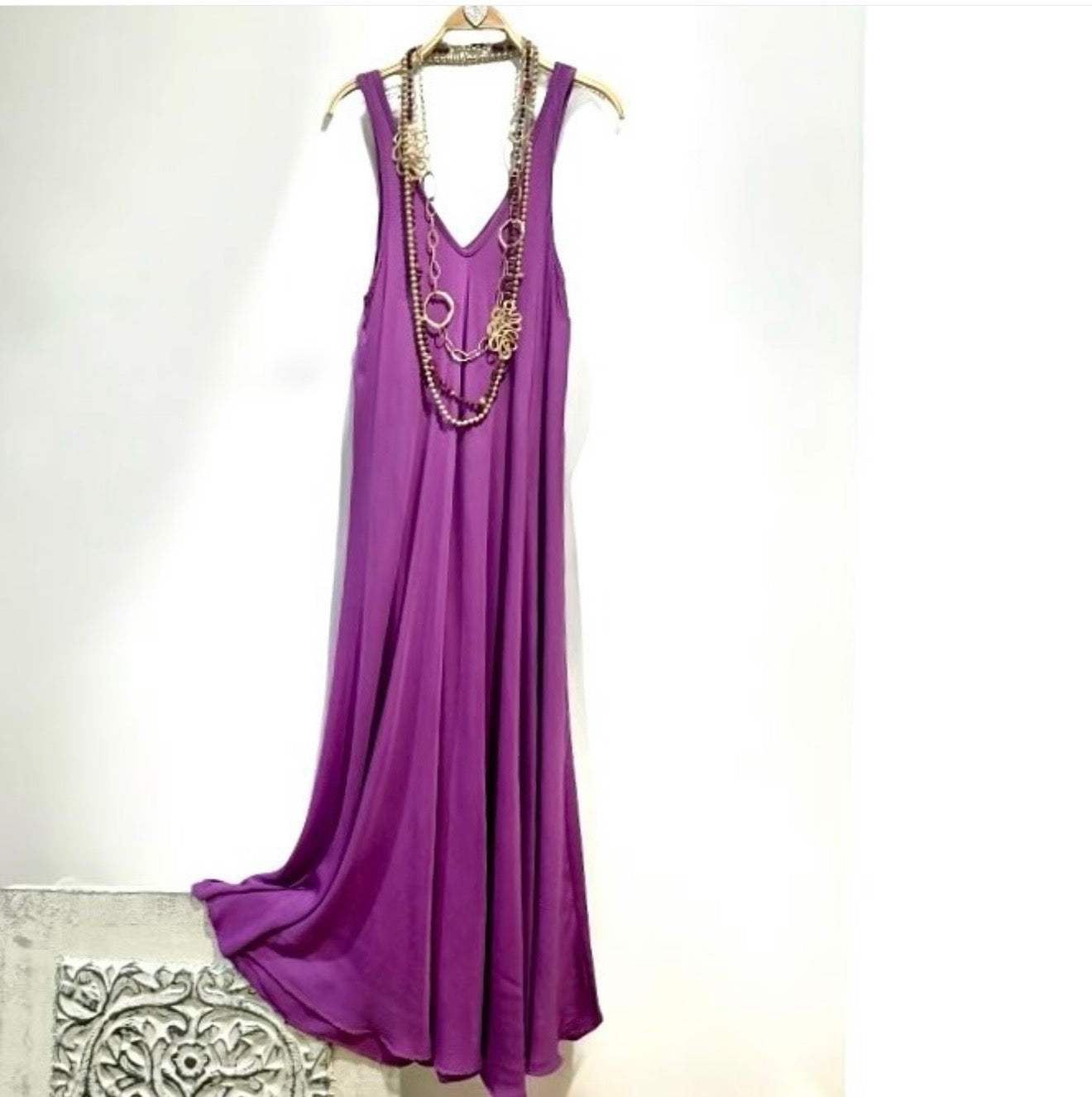 Vestido "Jasmine" tirante buganvilla