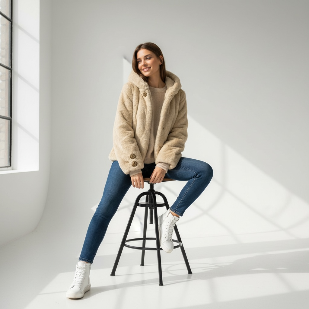 Abrigo "Alessia" claro