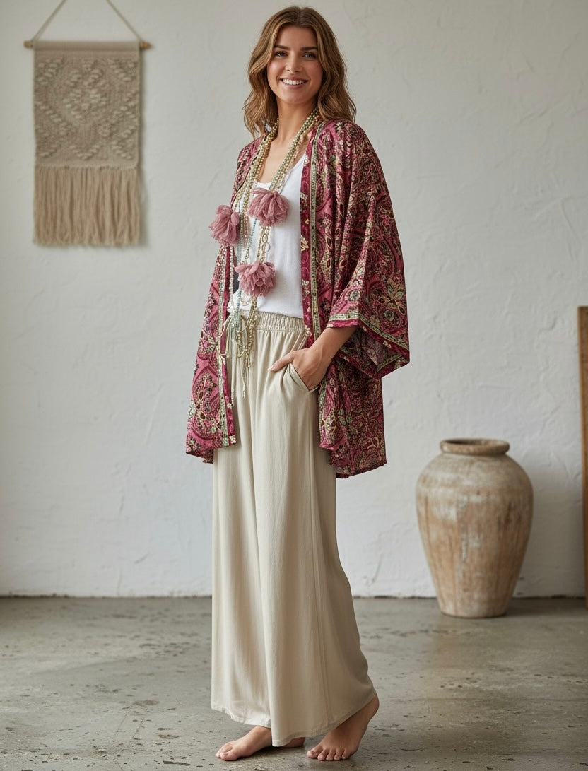 Kimono "Anaka Rosas y Oro" gold