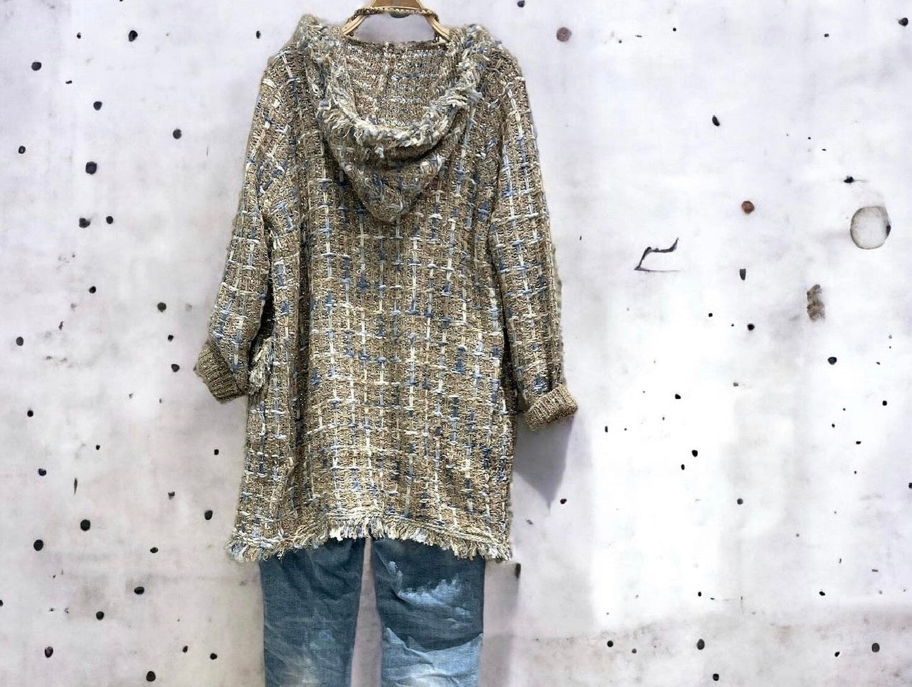 Chaqueta "Signorina" azul y arena