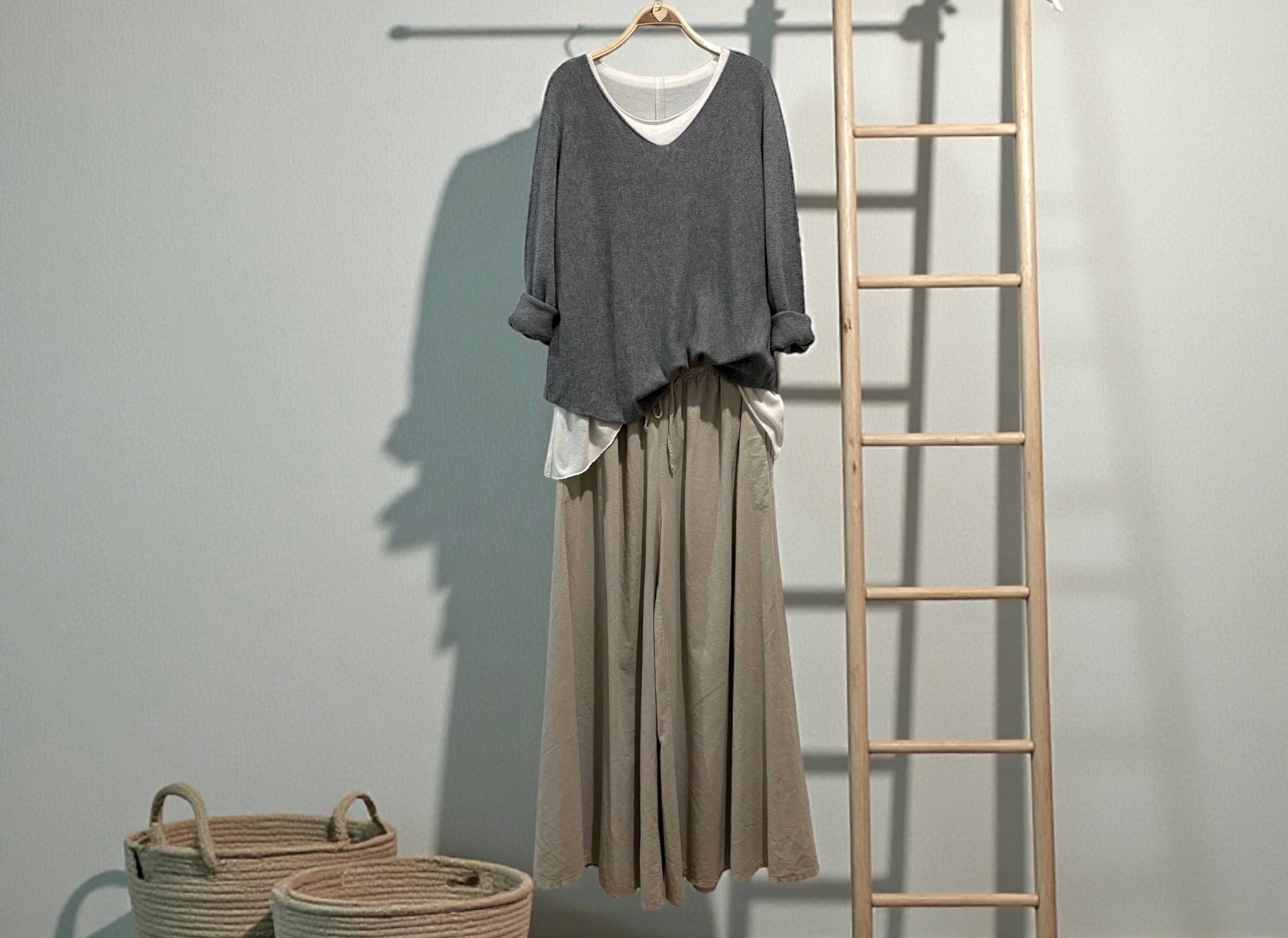 Jersey "Gemma" pico gris