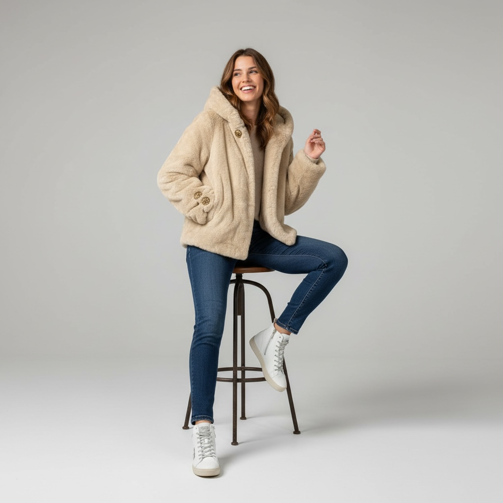 Abrigo "Alessia" claro