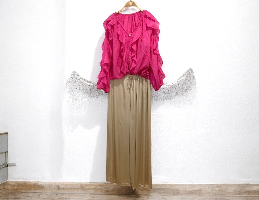 Blusa "Romántica" fucsia