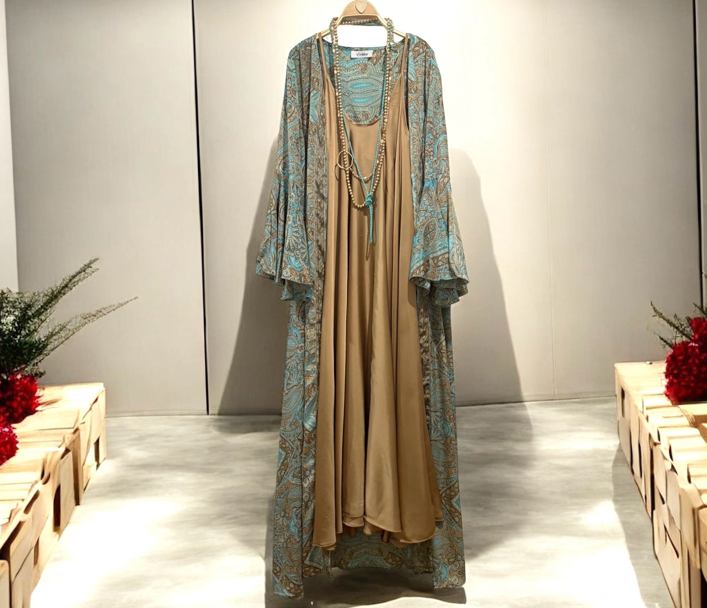 Kaftan "Samsara" turquesa