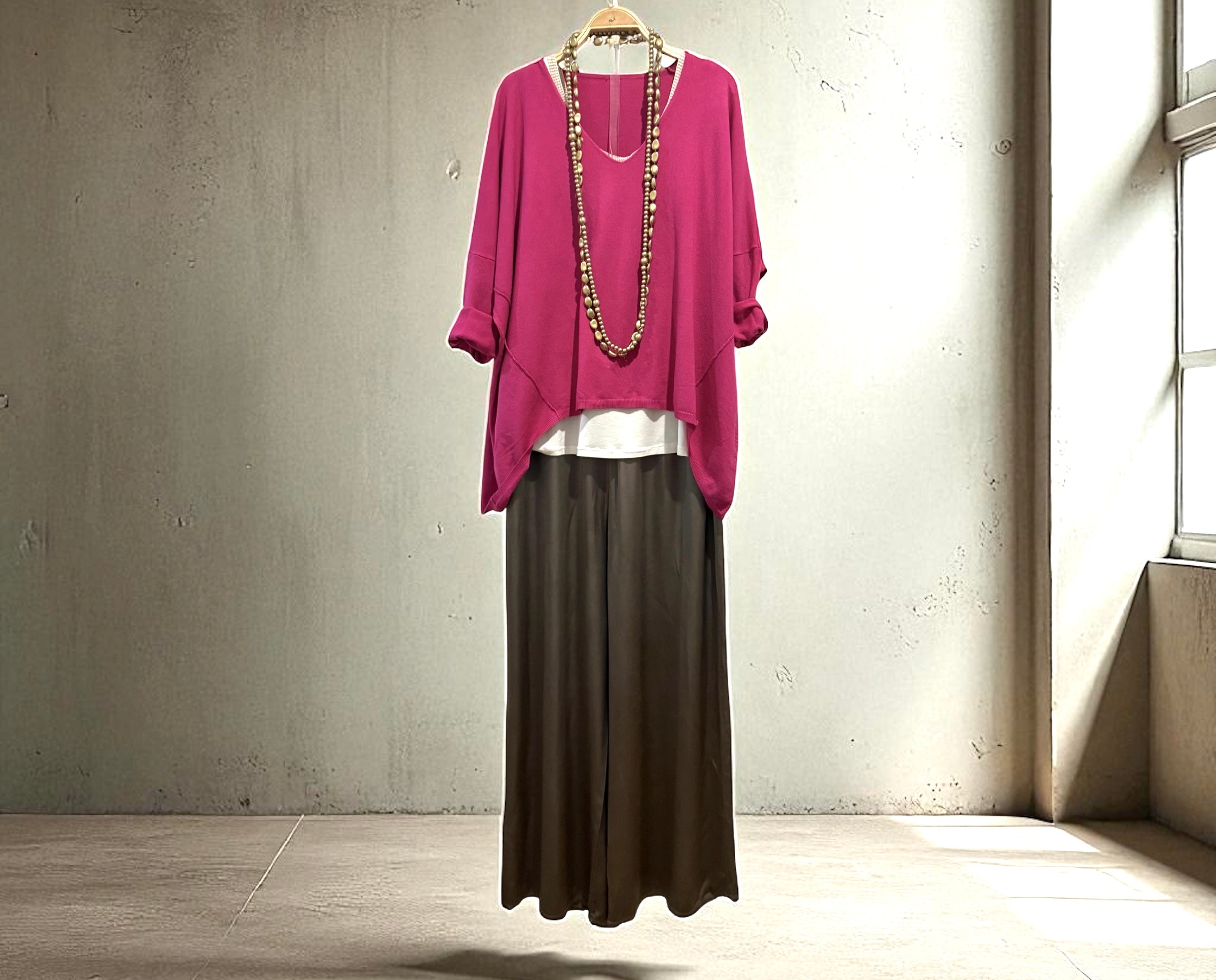 Jersey "Margot" pico fucsia