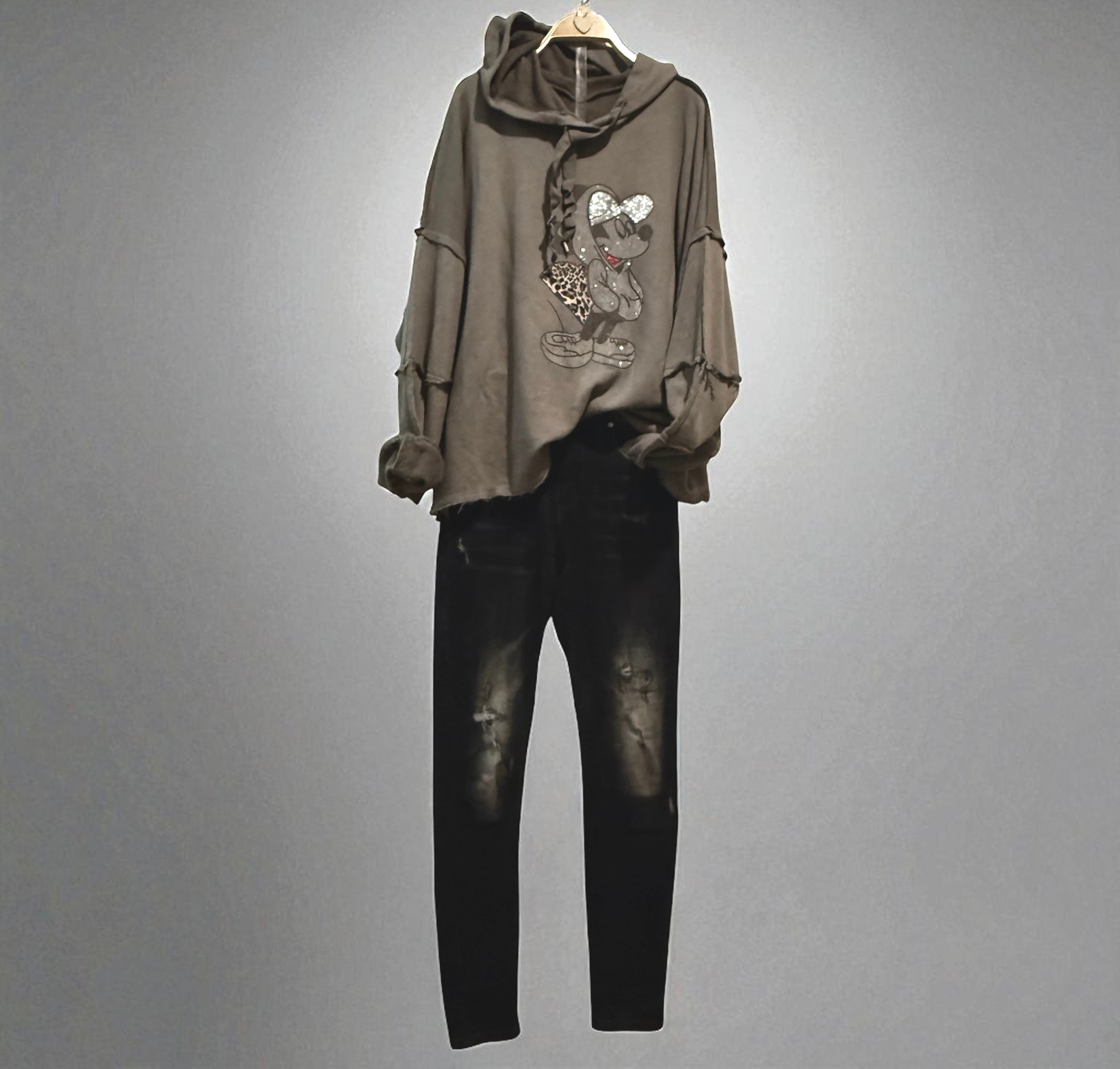 Sudadera "Pupazza" topo