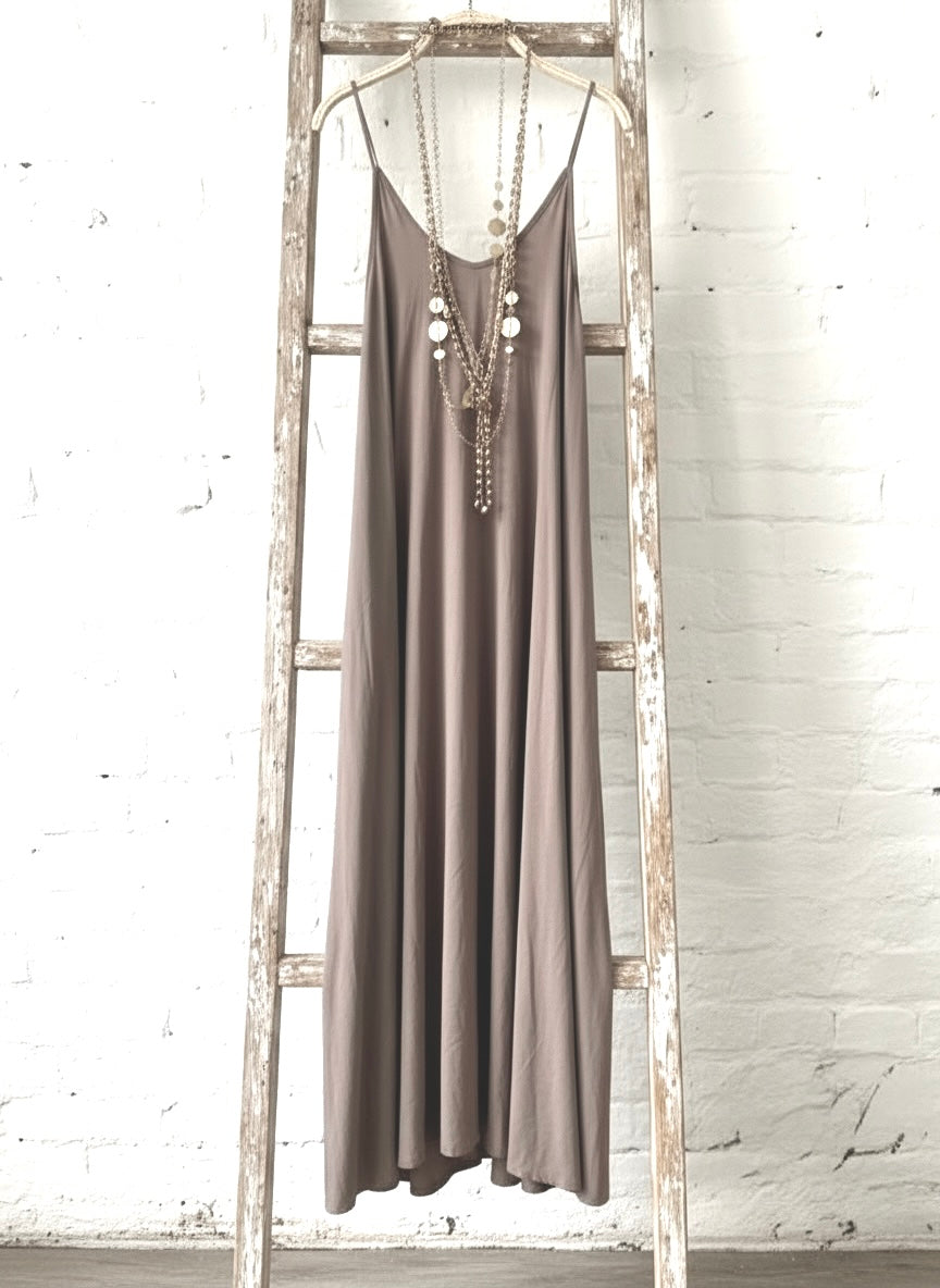 Vestido "Romina" topo