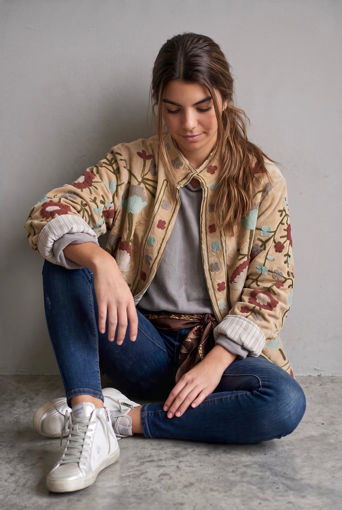 Chaqueta "India" caramelo