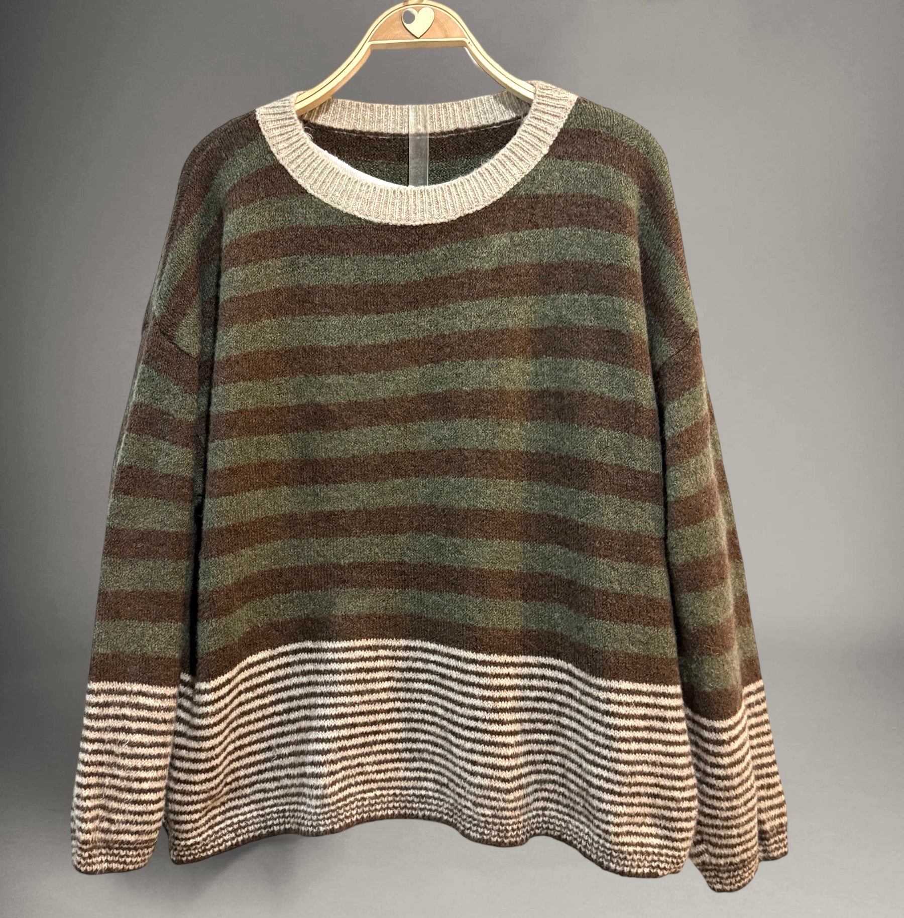 Jersey "Bimba"marrón y verde