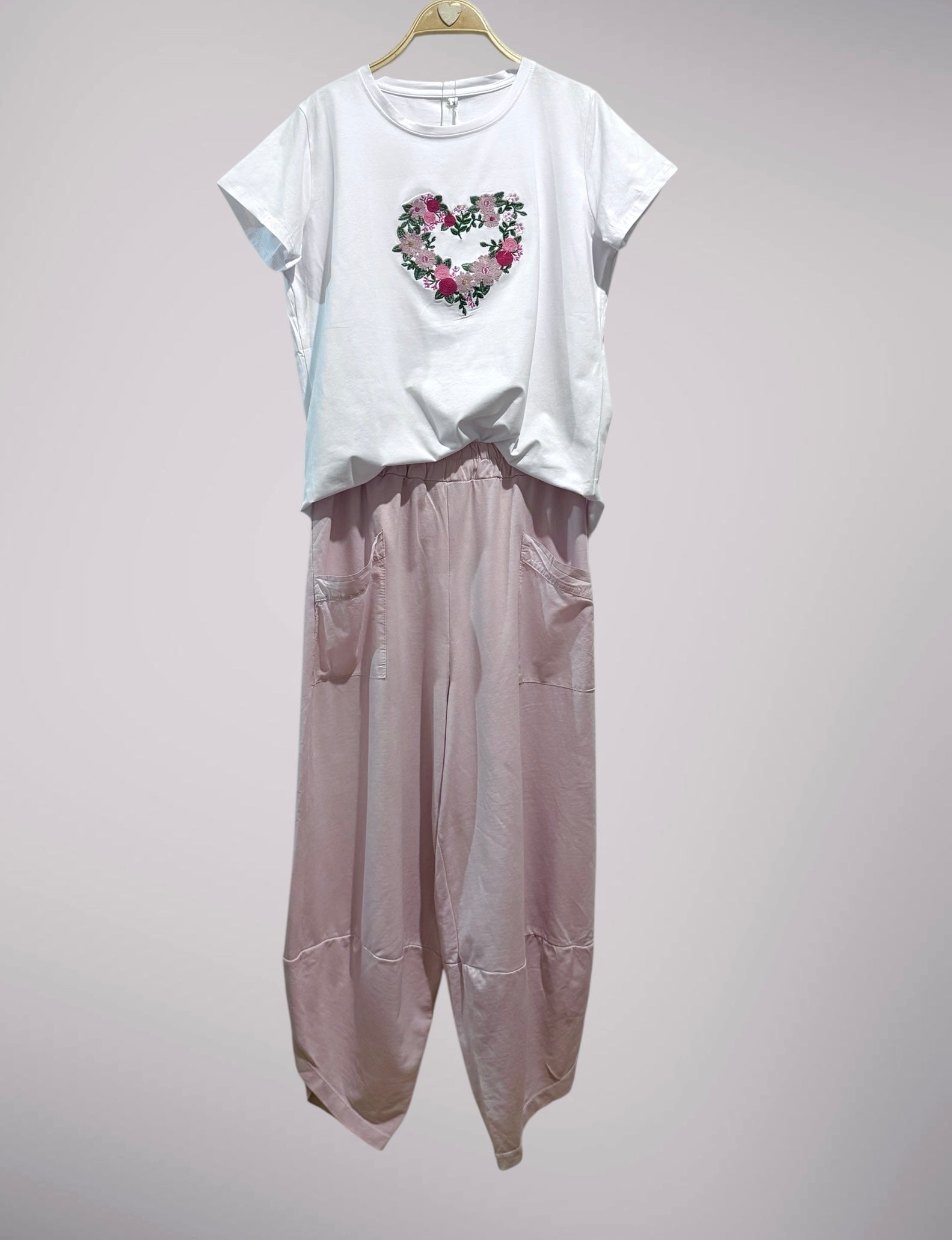 Pantalón "Dana Slouchy Sum" rosa empolvado