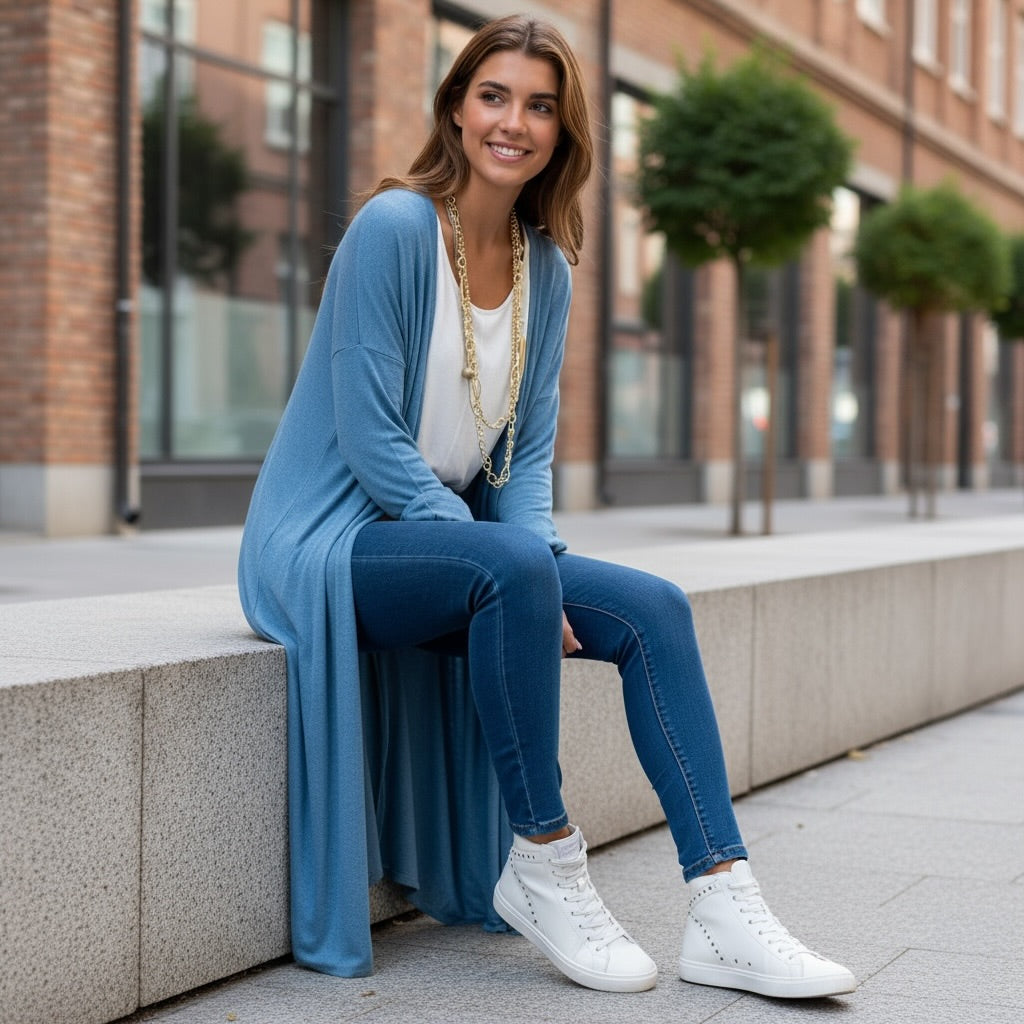 Cárdigan "Carlota" azul