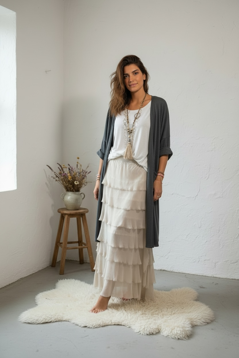 Cárdigan "Basic Gris"