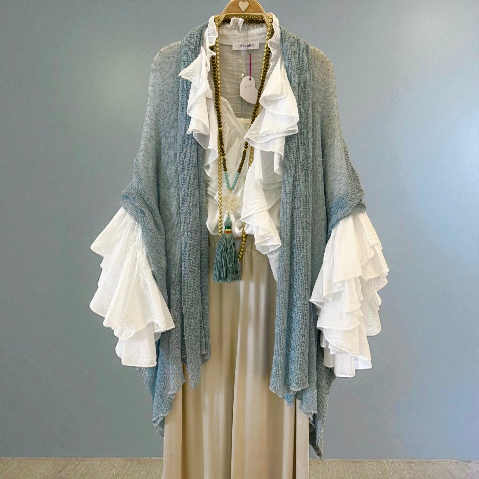 Chaqueta "Magia" azul ágata