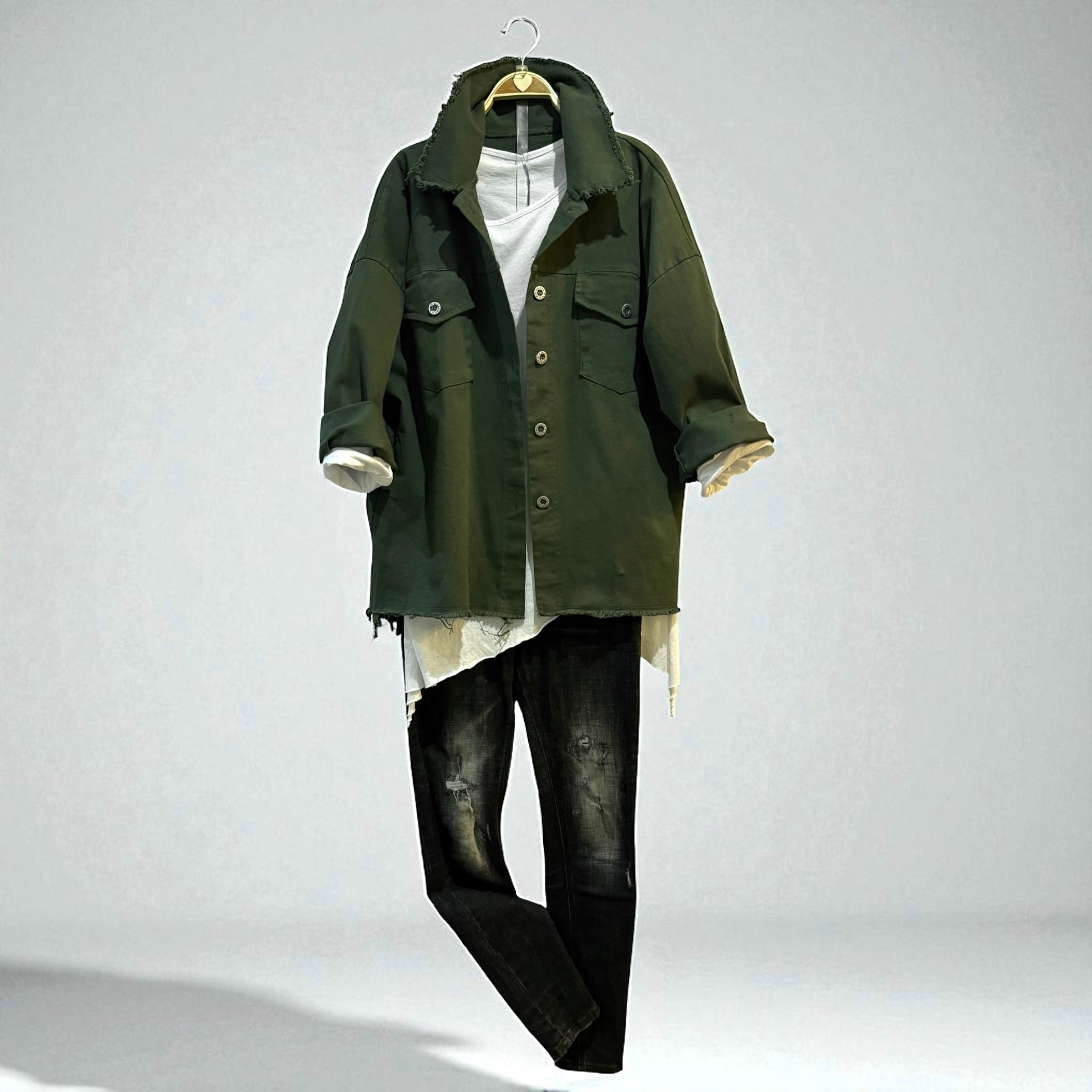 Cazadora/ Sobrecamisa "Eneka" caqui