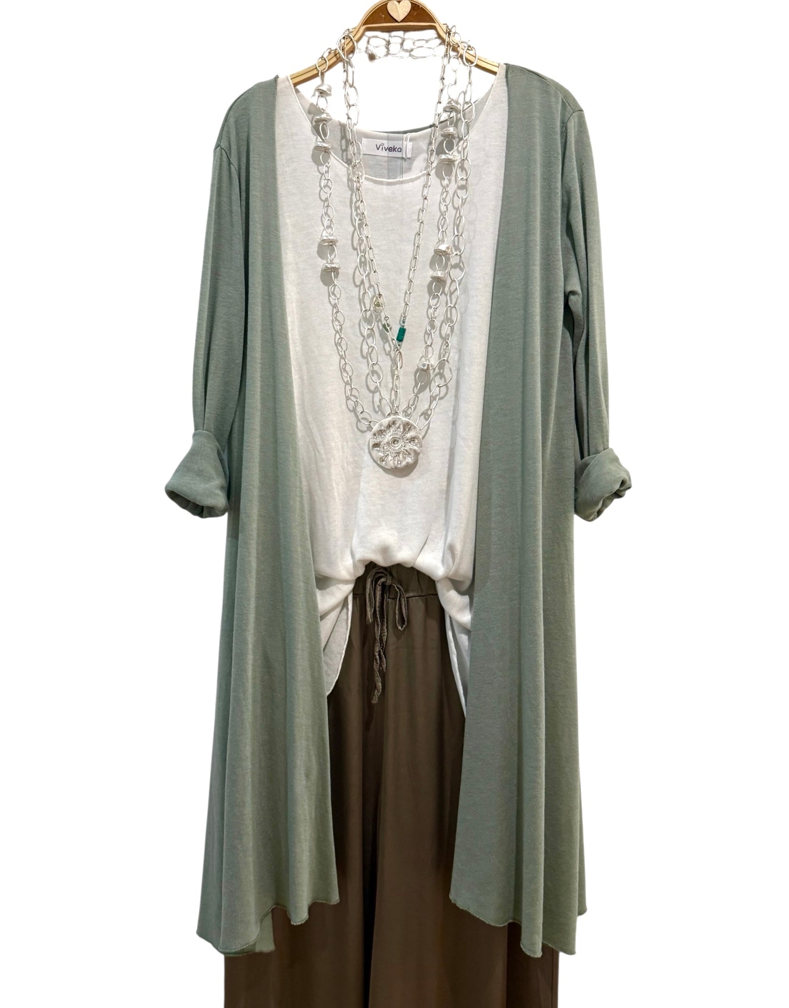 Chaqueta "Cassandra" verde agua