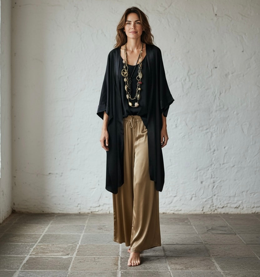 Kimono "Zania" negro