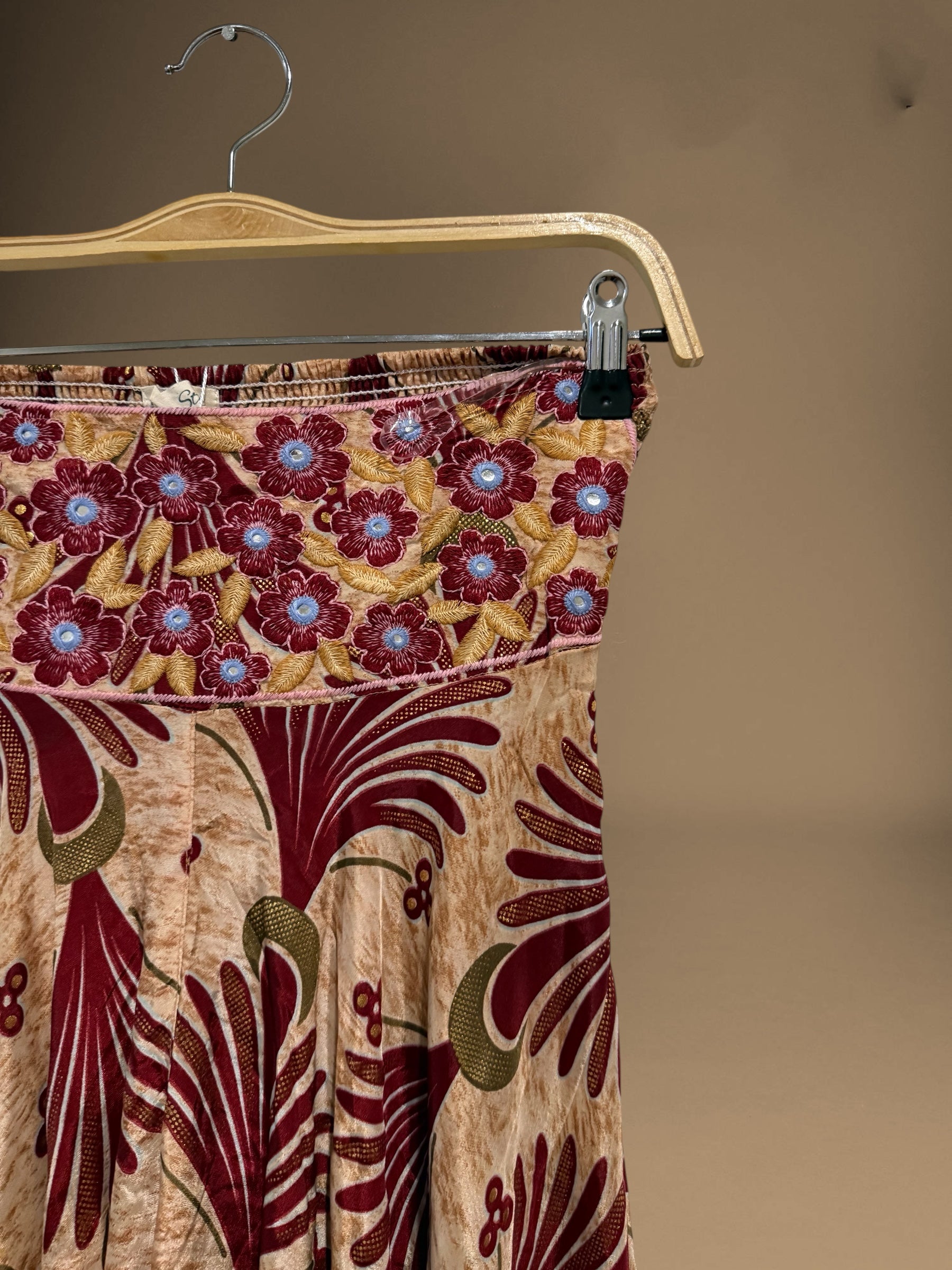 Falda pantalón "India Burgandy"