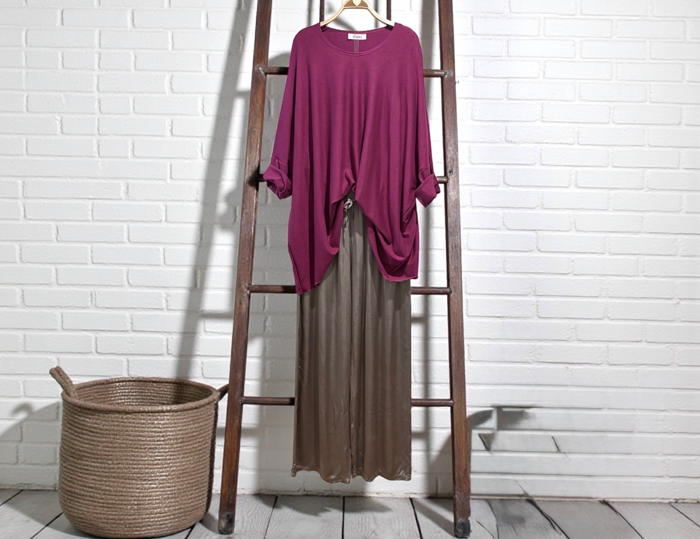 Jersey "Over Must Sum" magenta