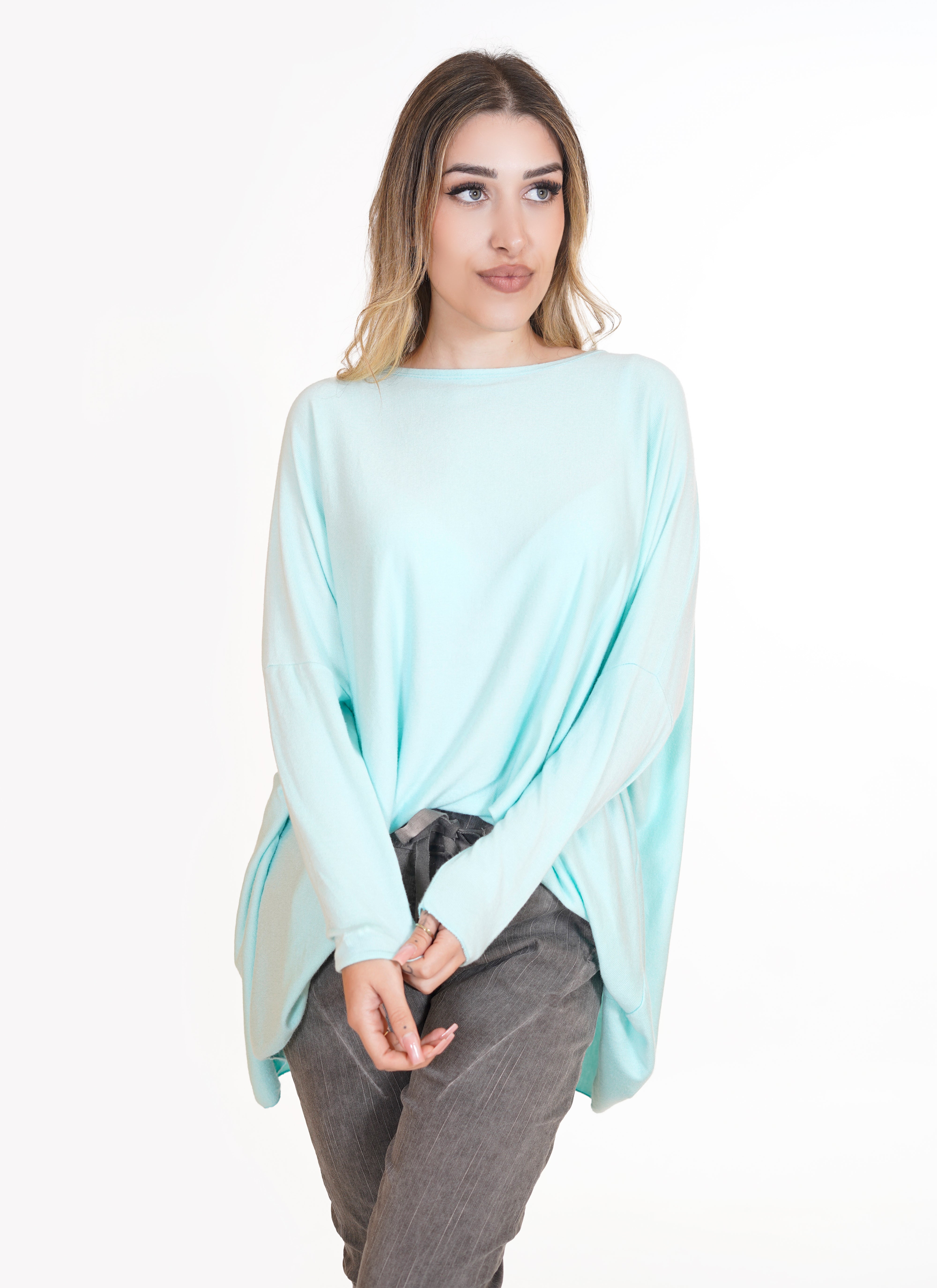 Jersey "Over Must" verde agua