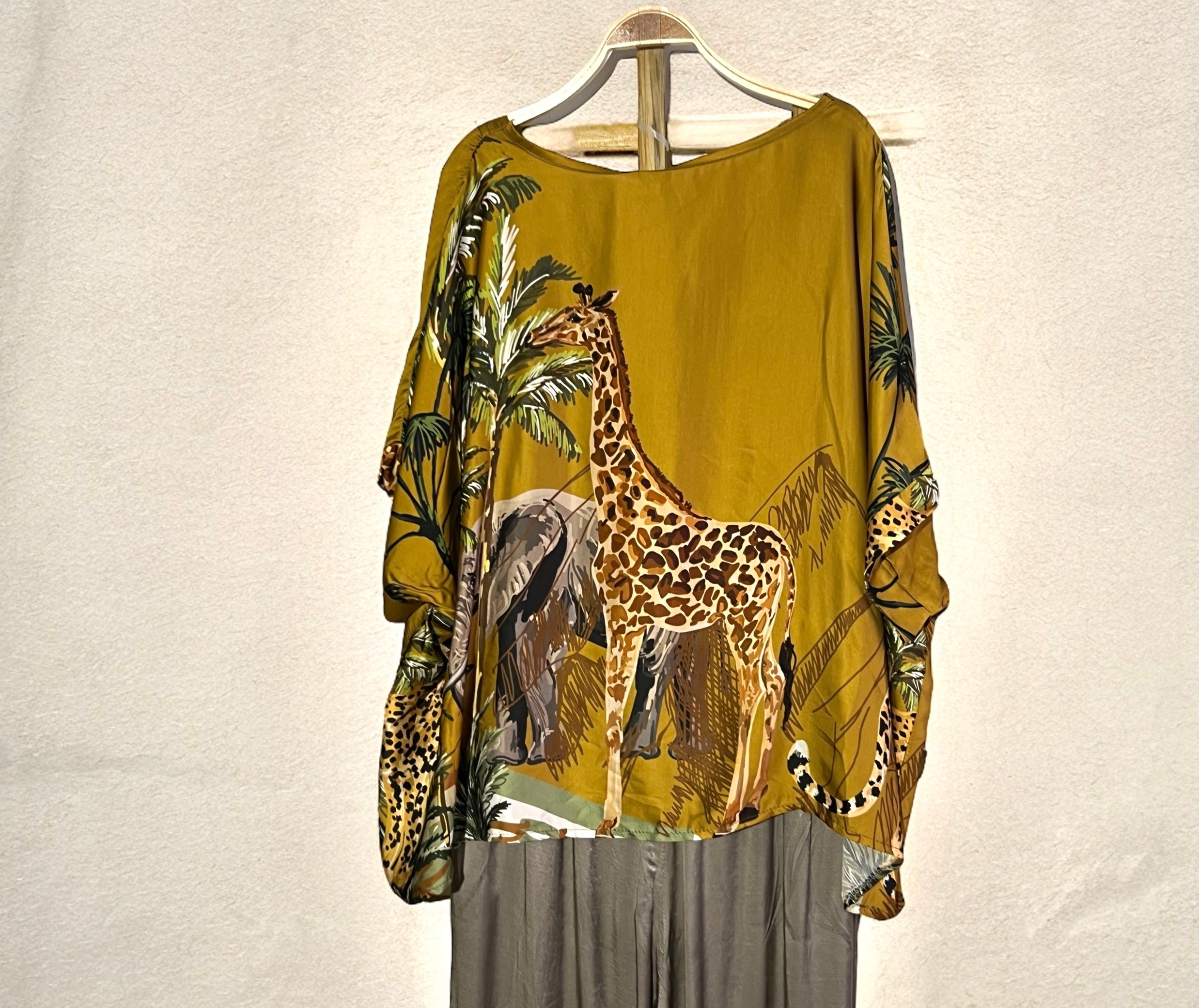 Blusa "Selva" mostaza