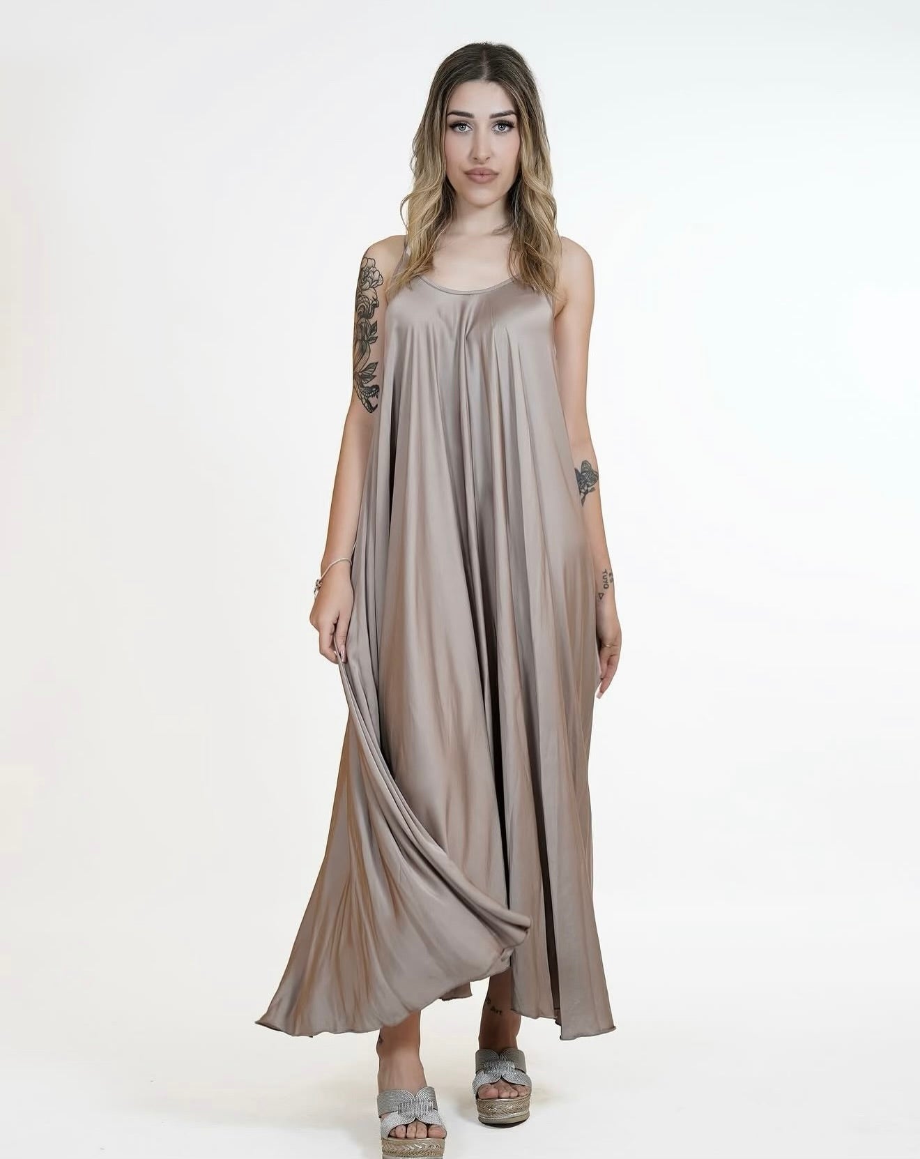 Vestido "Romina" topo