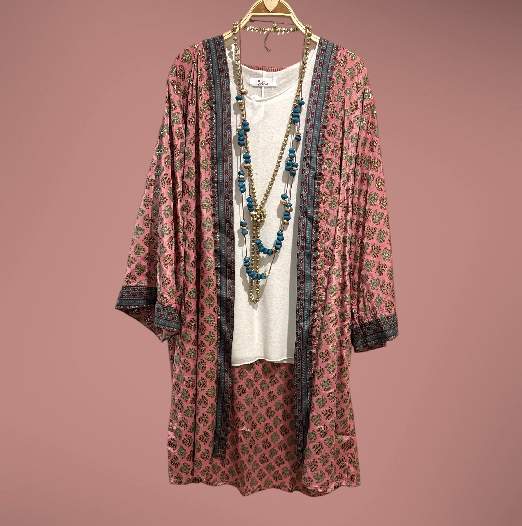 Kimono "Jaipur Rosé"