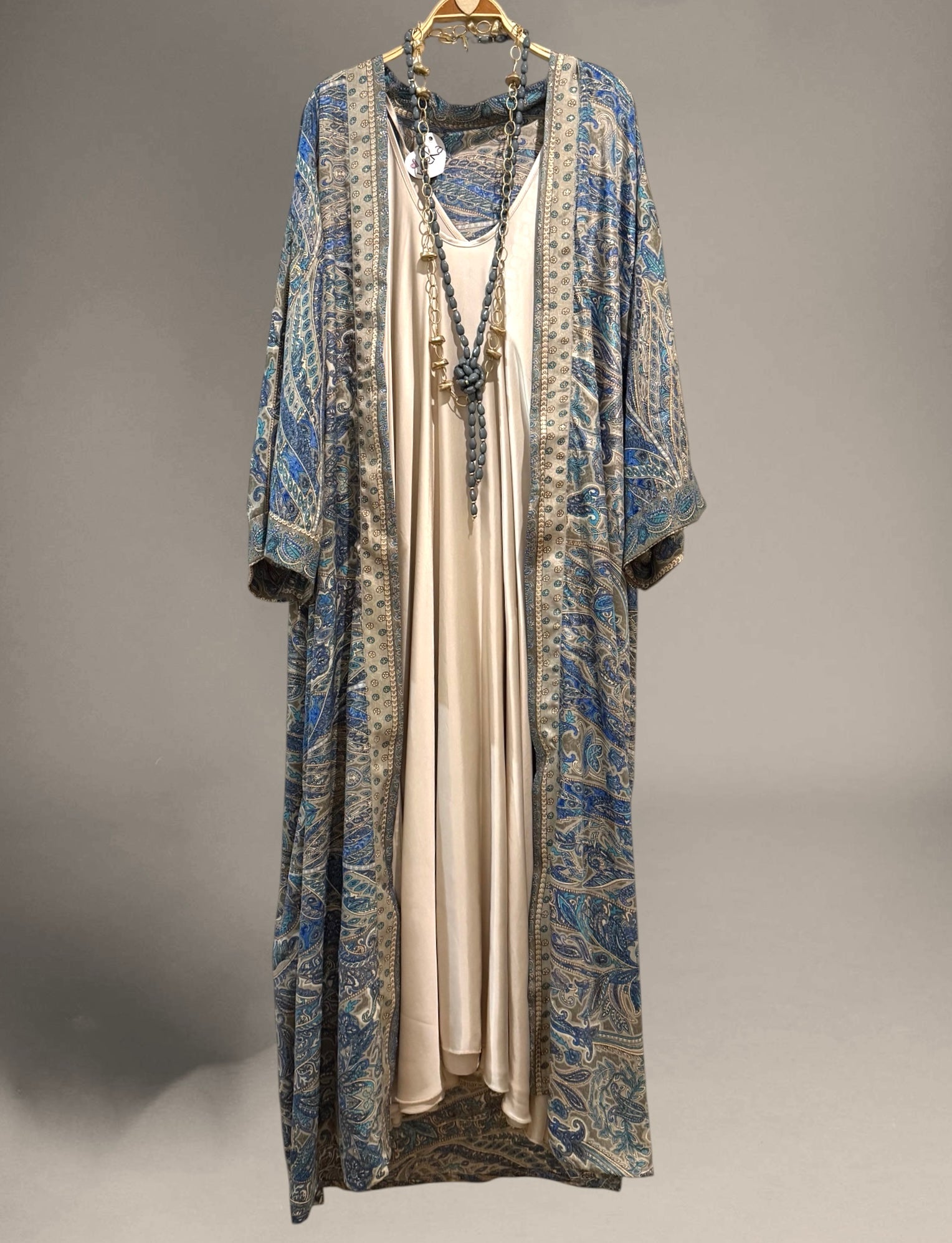 Kimono "Anaka Azules" largo