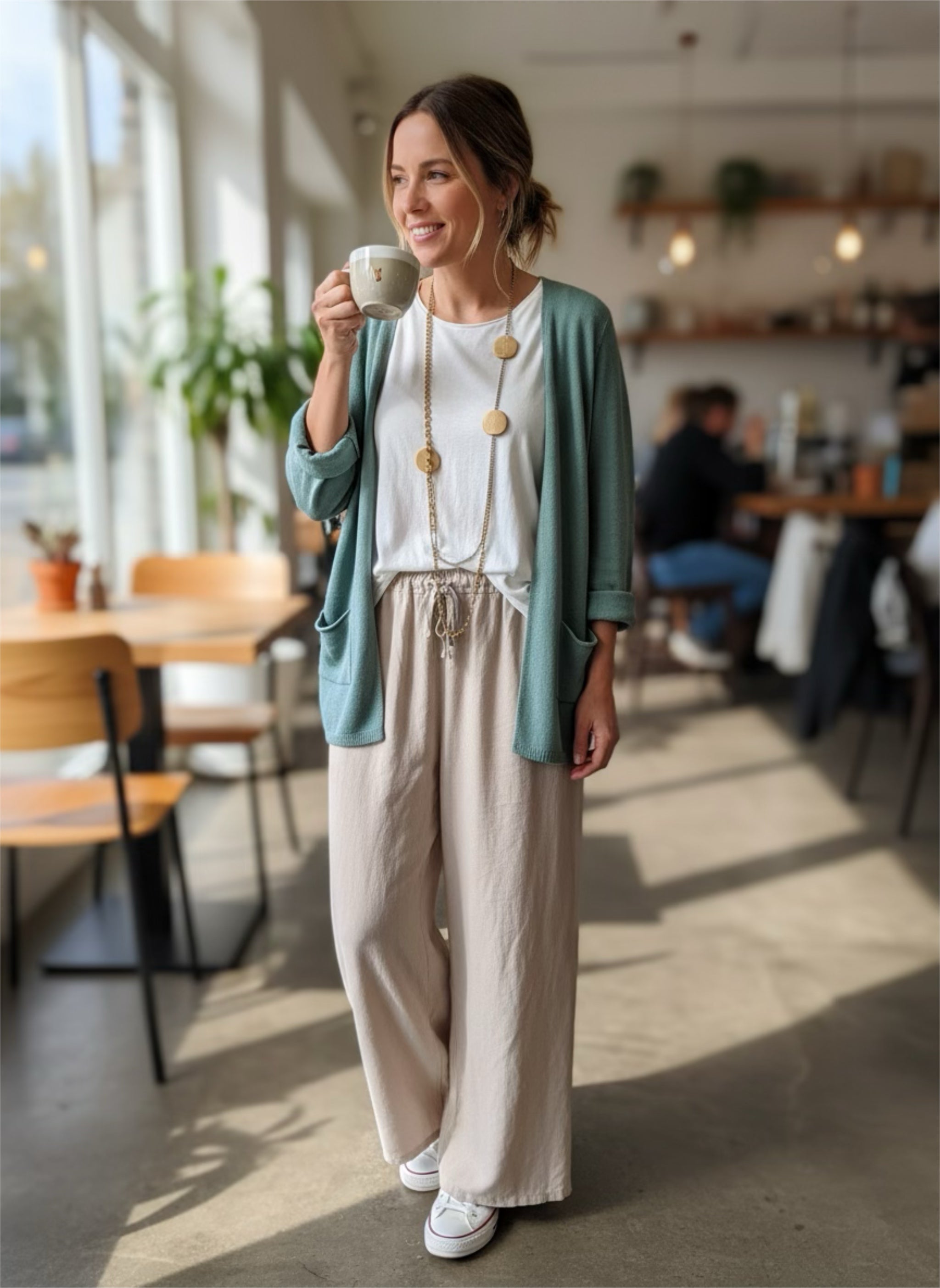 Chaqueta "Cósima" verde agua