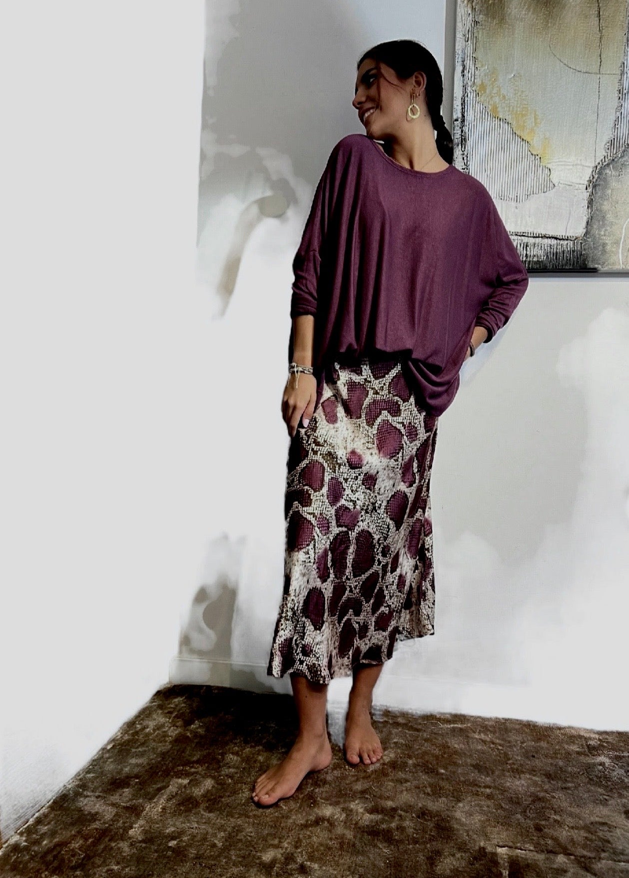 Jersey "Over Must" berenjena