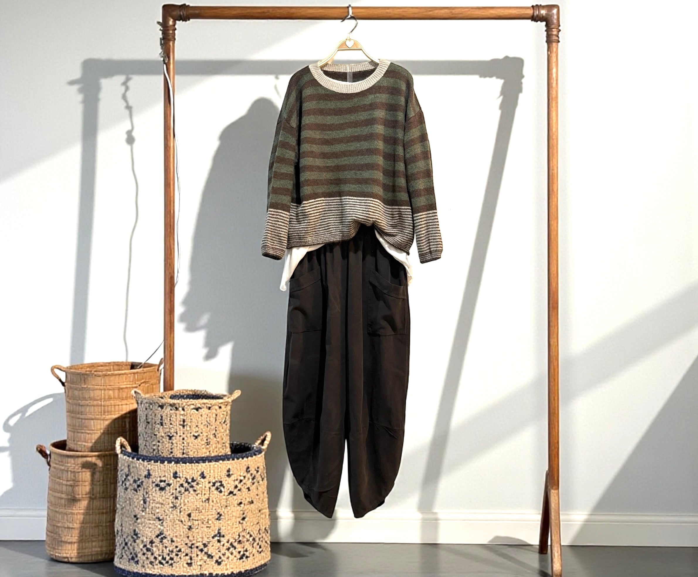 Jersey "Bimba"marrón y verde