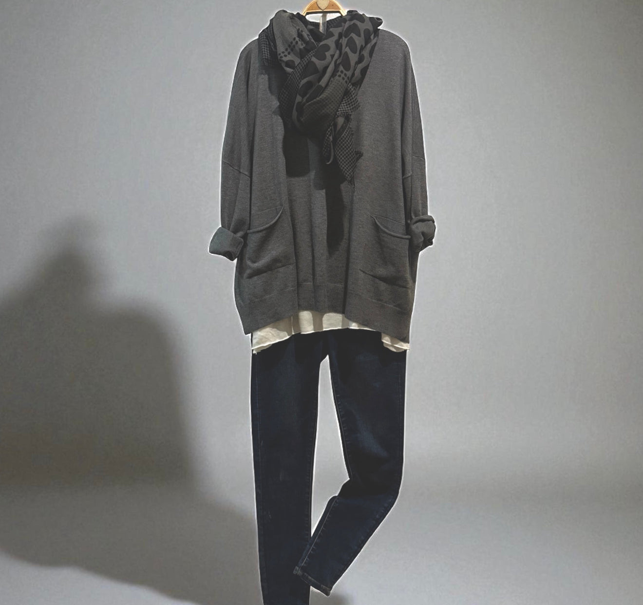 Jersey "Over Pockets"" gris